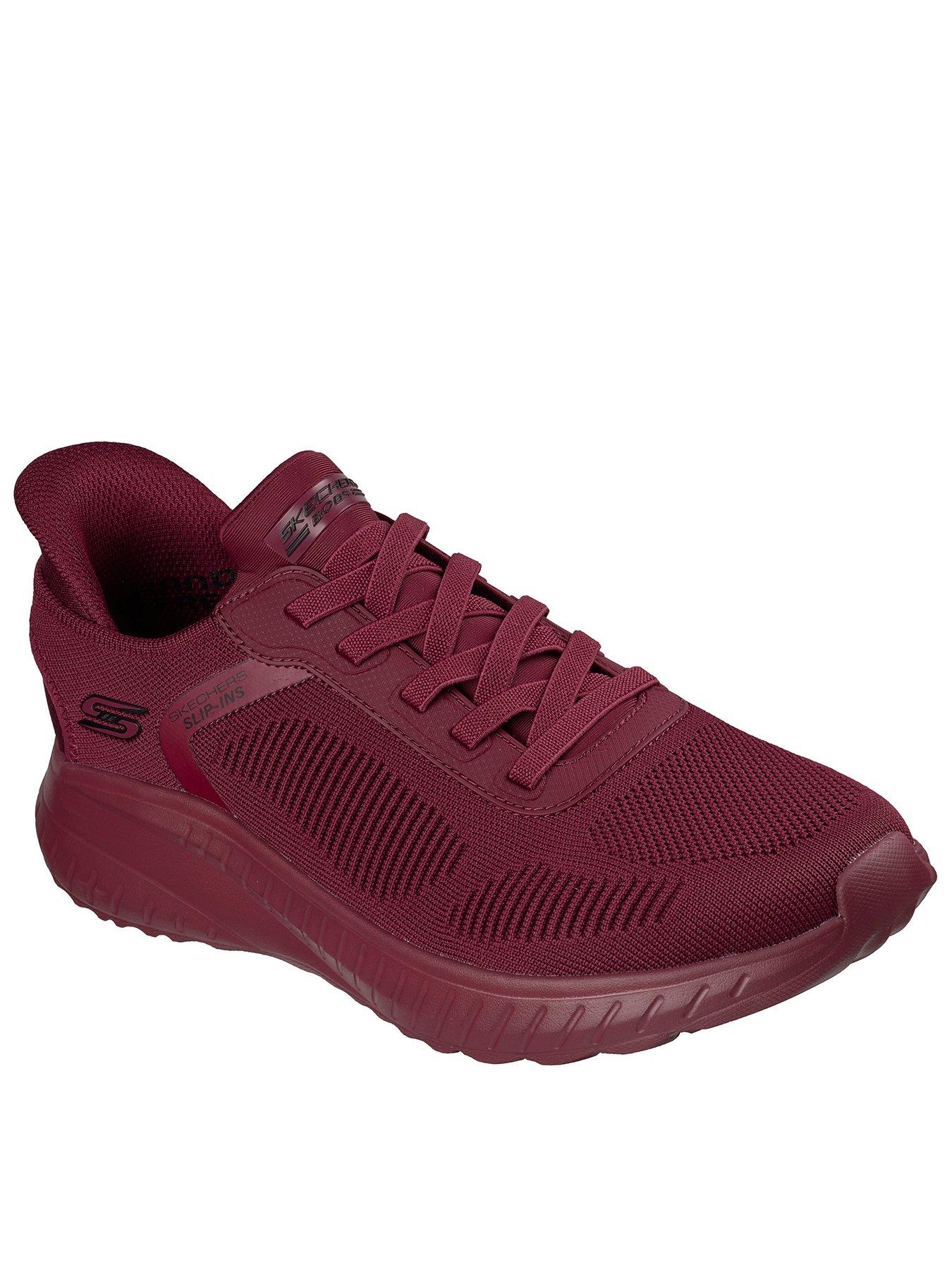 Skechers Bungee Slip-On Trainers - Dark Red