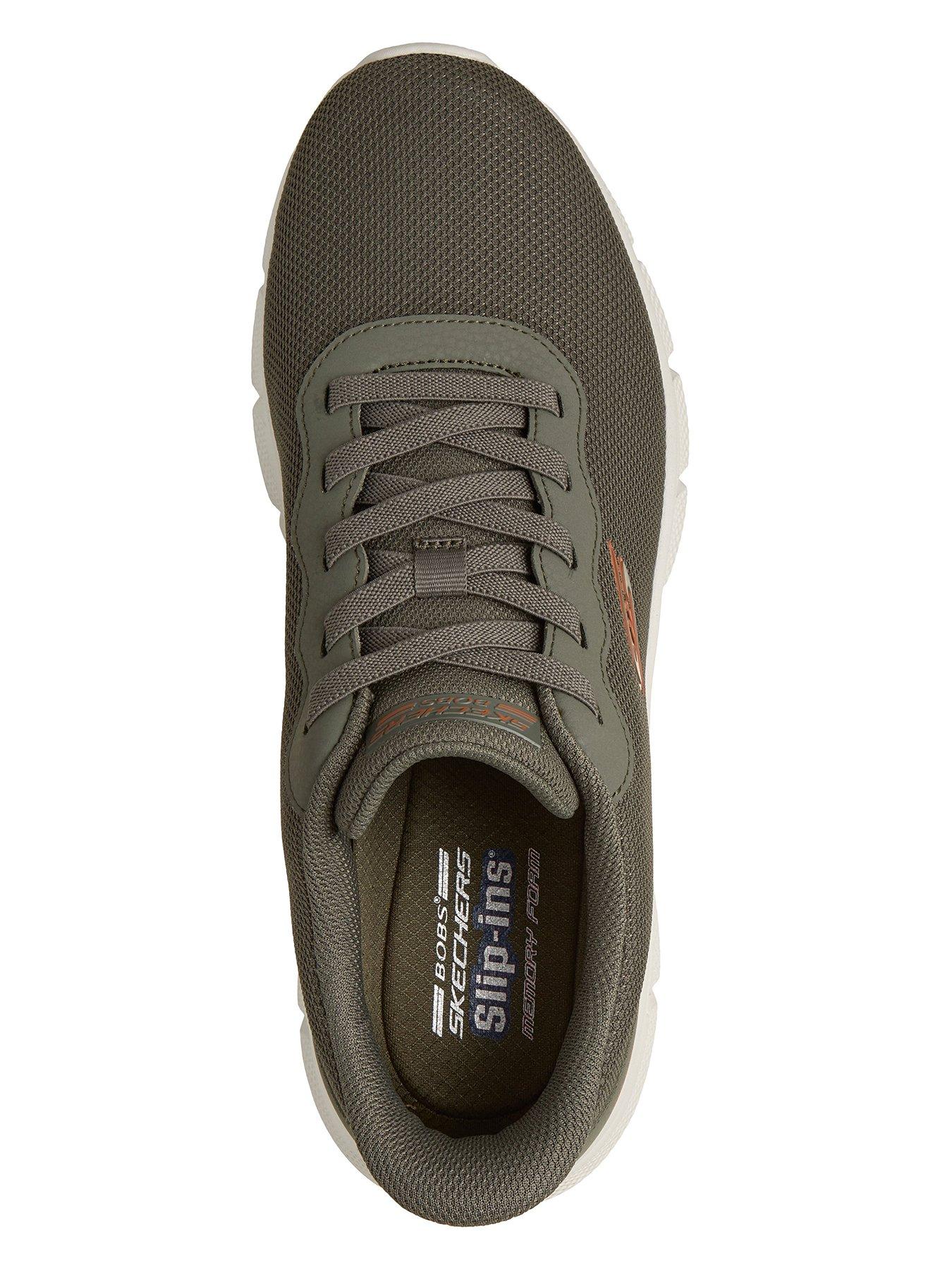 Image 3 of 6 of Skechers Slip-On Bungee Mesh Trainers - Green