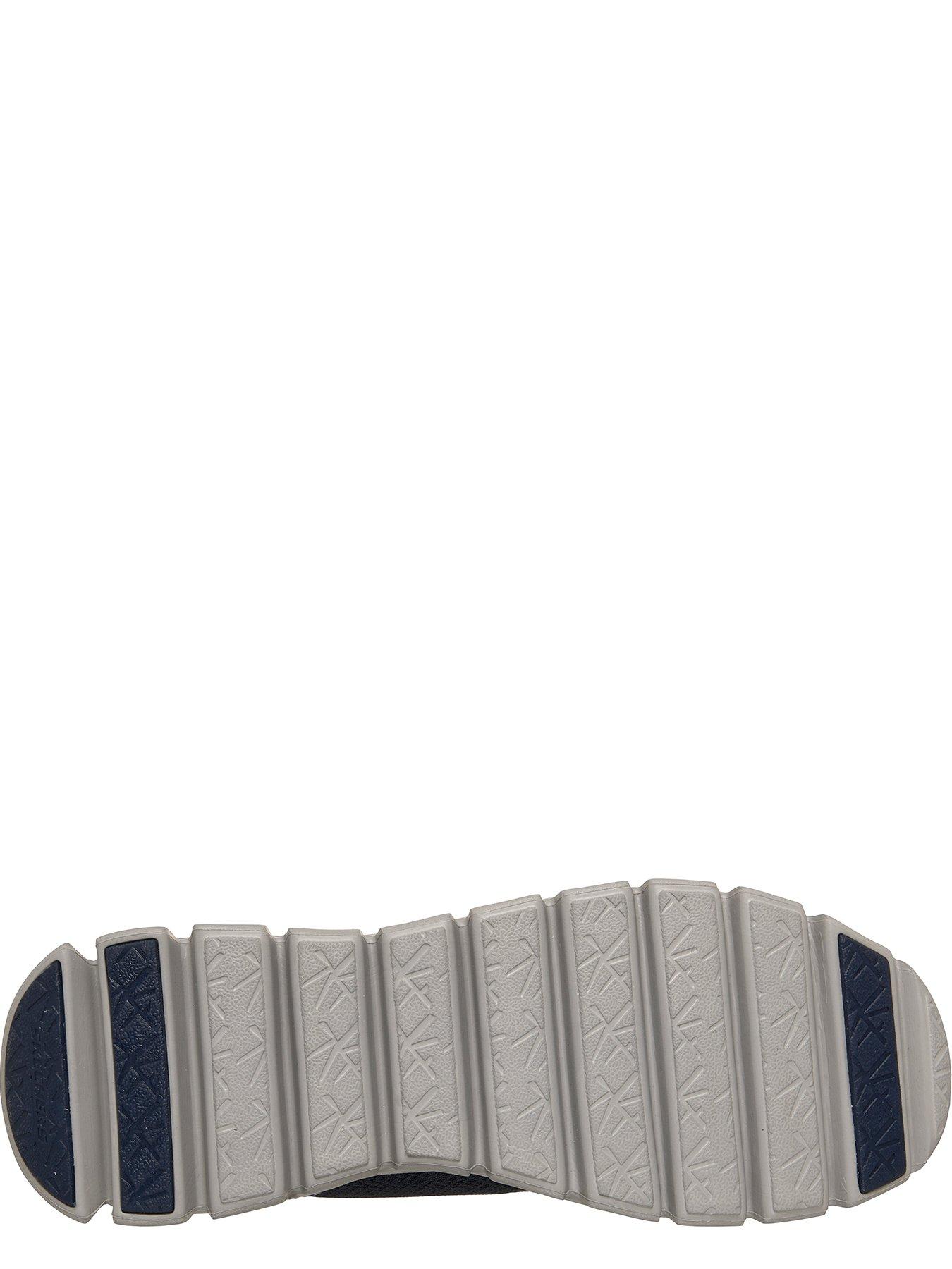 Image 4 of 6 of Skechers Men's Slip-On Mesh Trainers with Stretch Laces - Navy