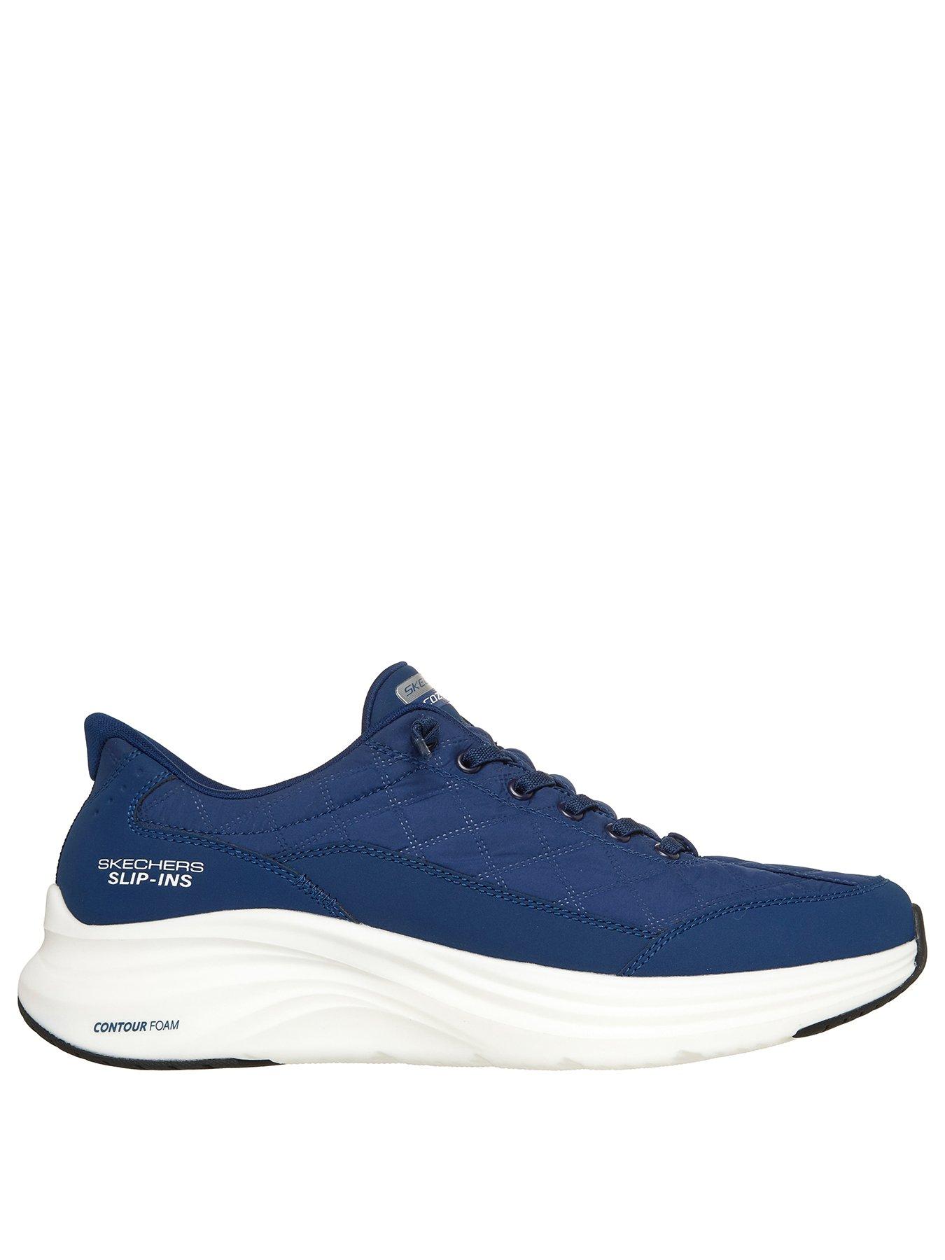 Image 2 of 6 of Skechers Contour Foamcozy Fit Slip-Ins Deconstructed Quilted Upper Sneaker - Blue