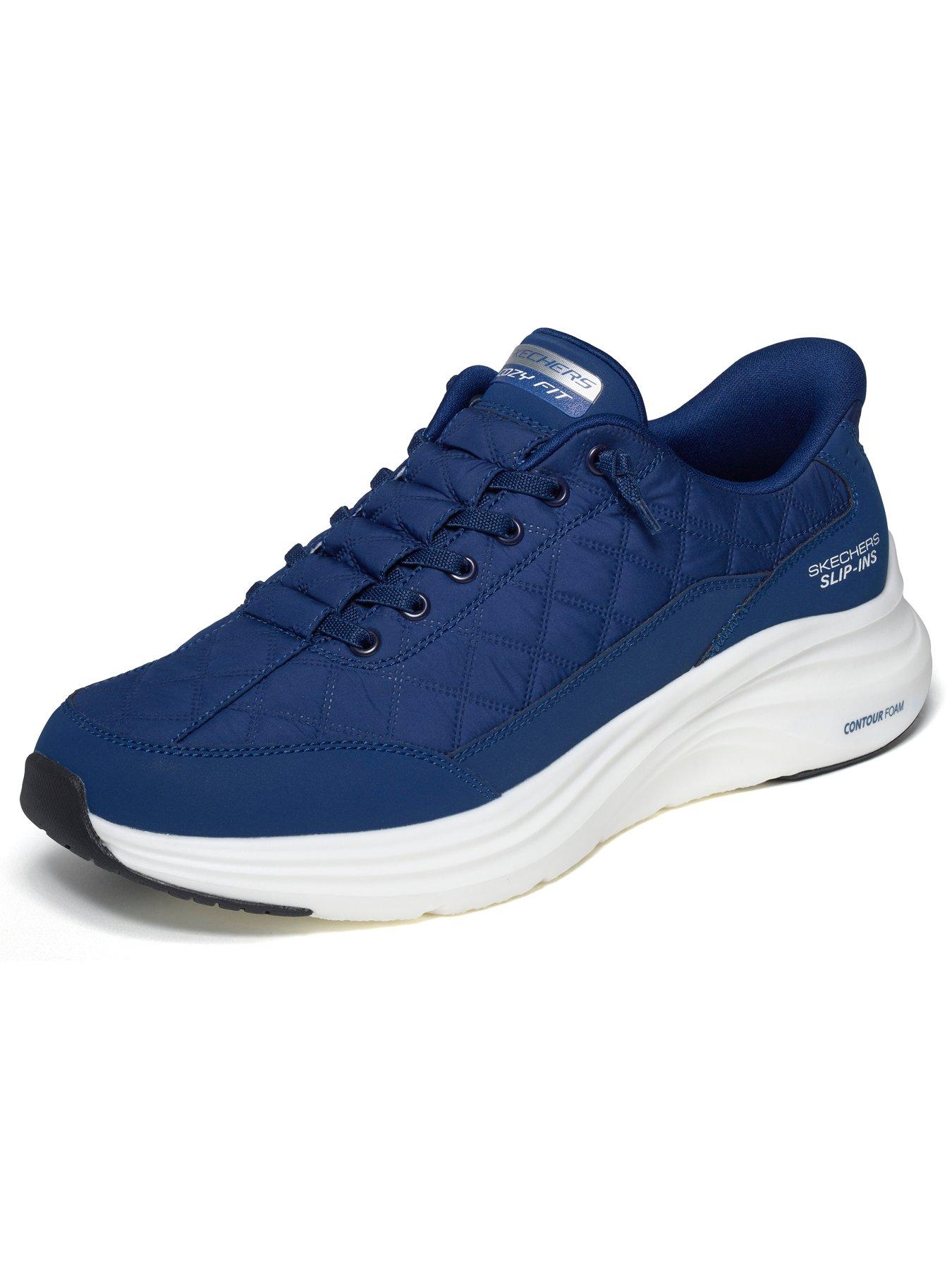 Image 6 of 6 of Skechers Contour Foamcozy Fit Slip-Ins Deconstructed Quilted Upper Sneaker - Blue