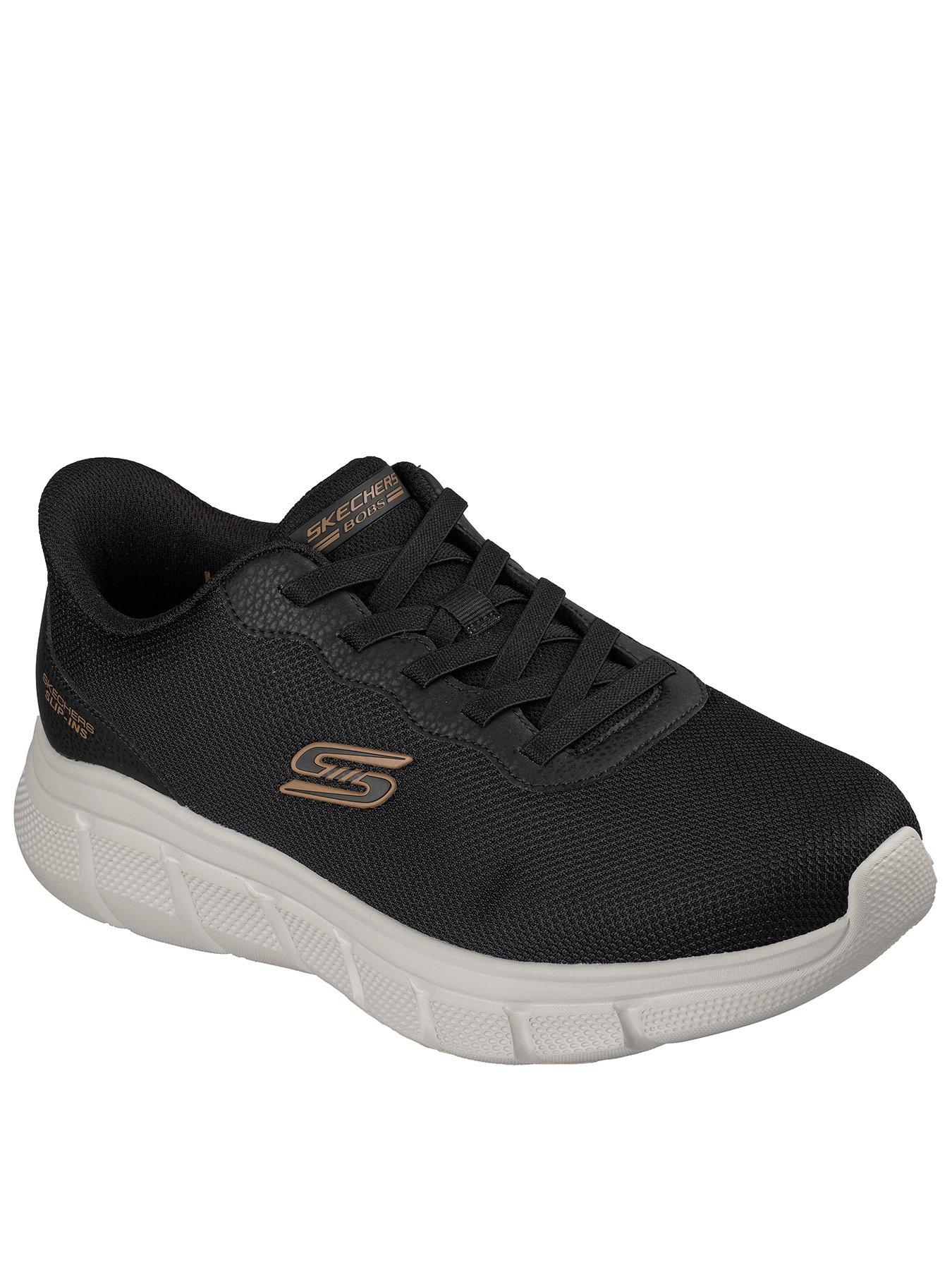 Skechers Slip-On Bungee Mesh Sneakers - Black