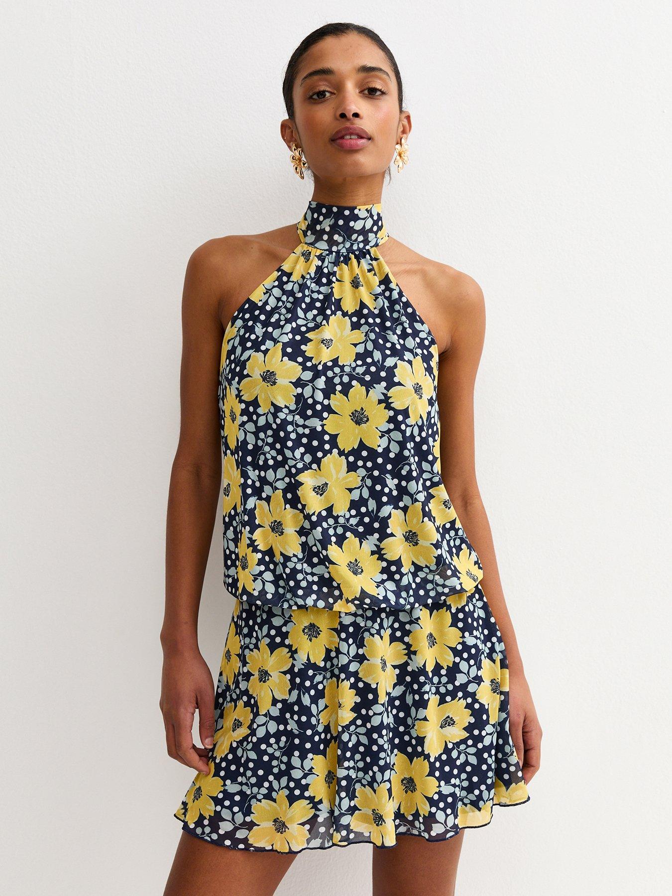 new-look-floral-mesh-halter-neck-mini-dress-blue