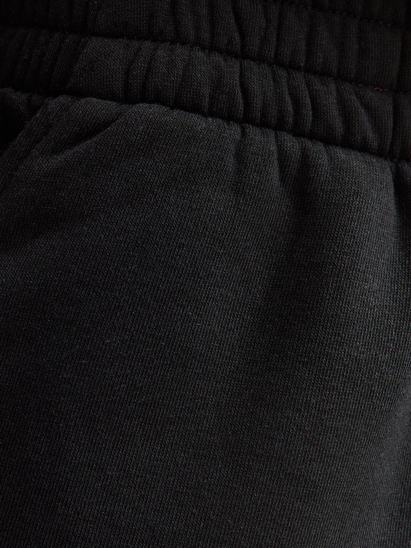 Image 5 of 5 of New Look Petite Jersey Cuffed Joggers - Black