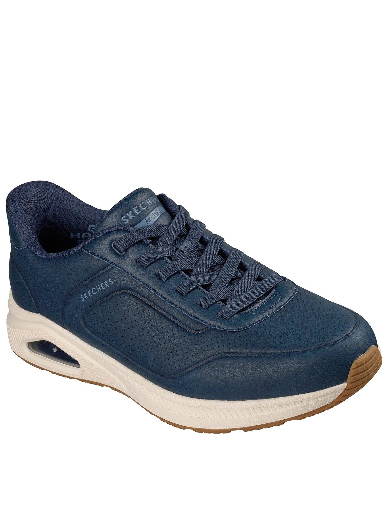 Image 1 of 6 of Skechers Arch Fit Slip-On Trainers - Navy