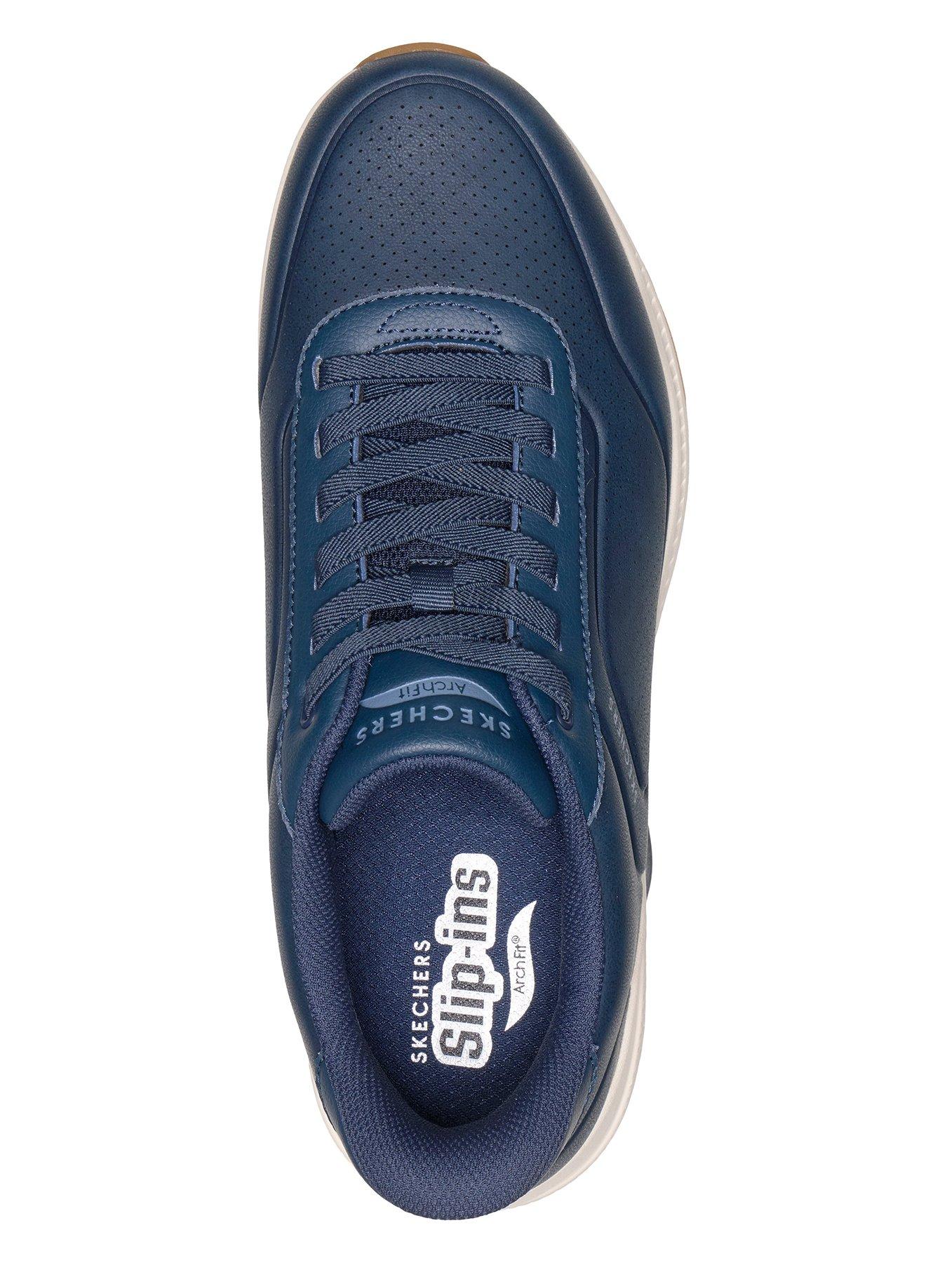 Image 3 of 6 of Skechers Arch Fit Slip-On Trainers - Navy