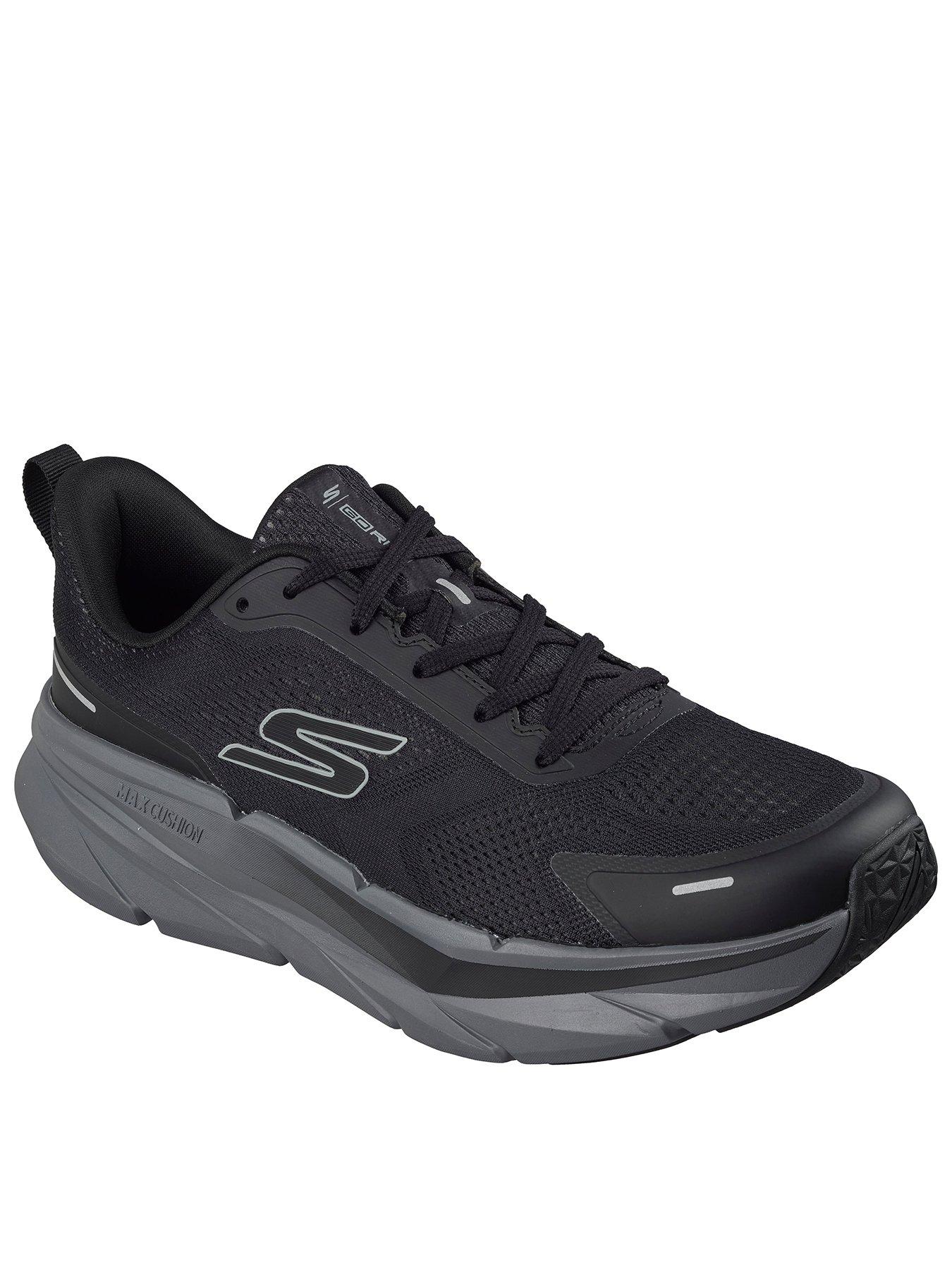 Image 1 of 6 of Skechers Men's Max Cushioning Premier 3 Engineered Mesh Trainers with Hotmelt Details - Black