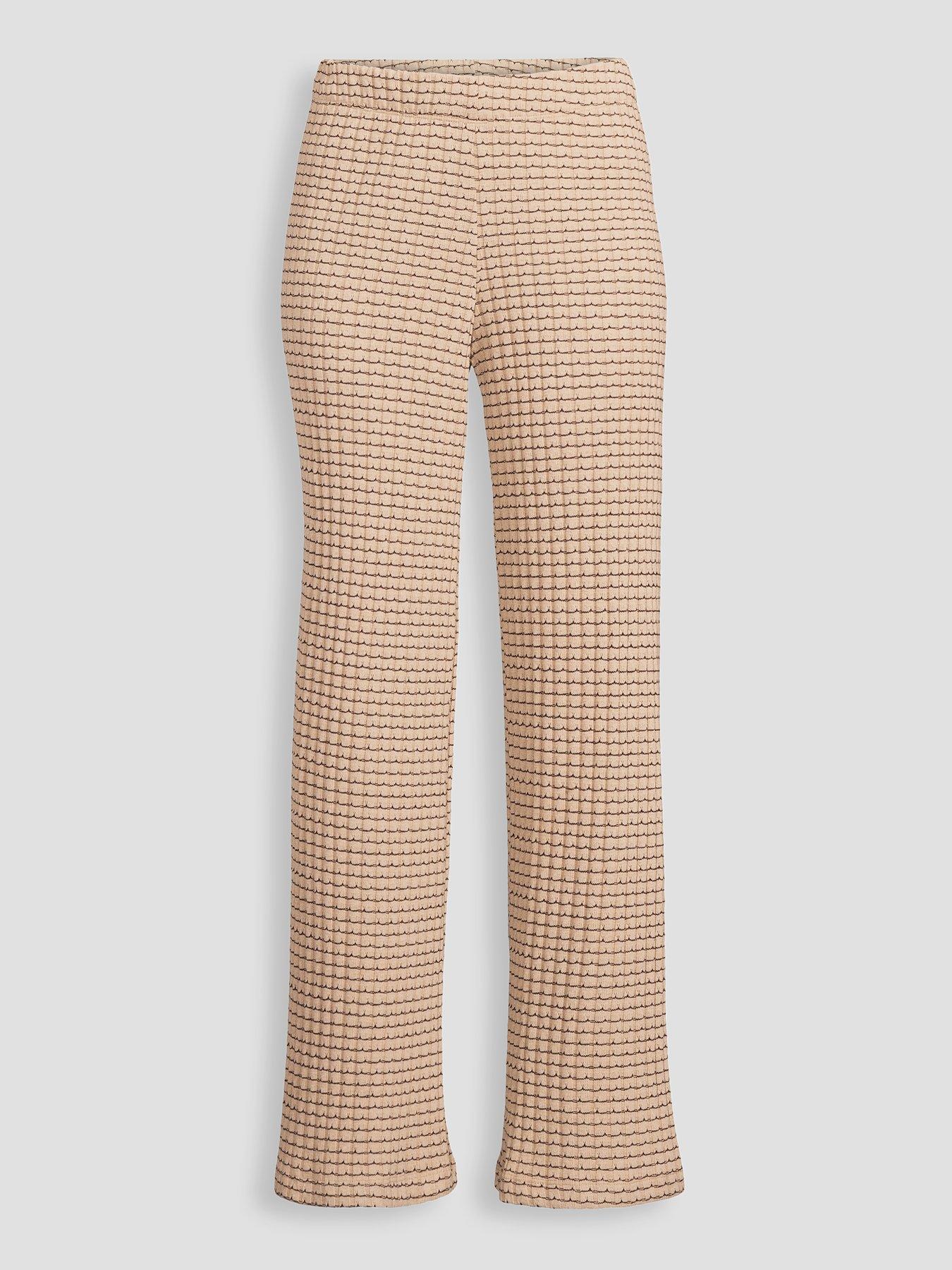 Image 7 of 7 of The Very Collection Textured Wide Leg Trousers - Multi