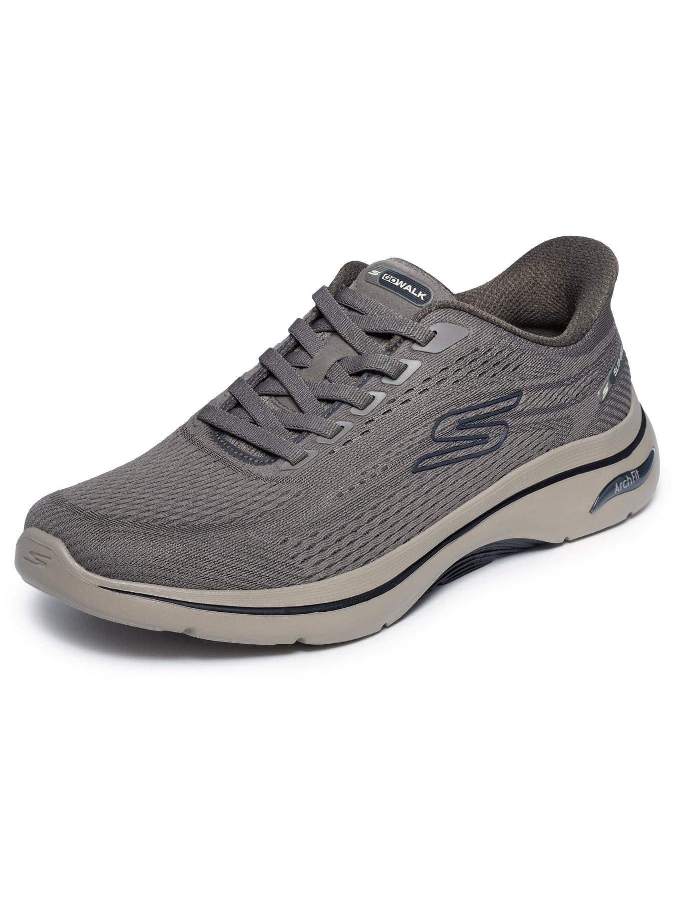 Image 5 of 5 of Skechers Slip-On Lace Trainers - Brown