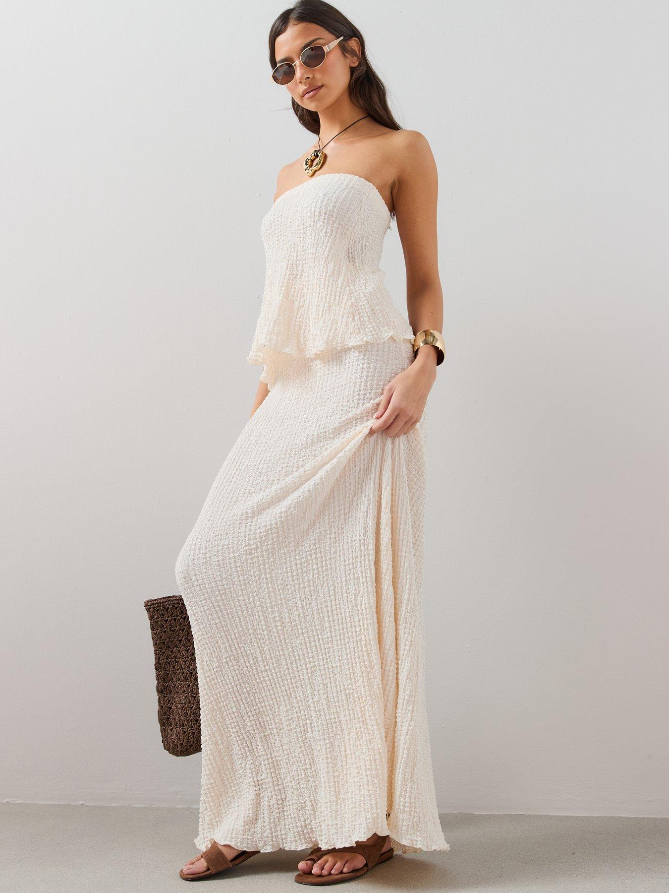  image of the-very-collection-textured-maxi-skirt-neutral