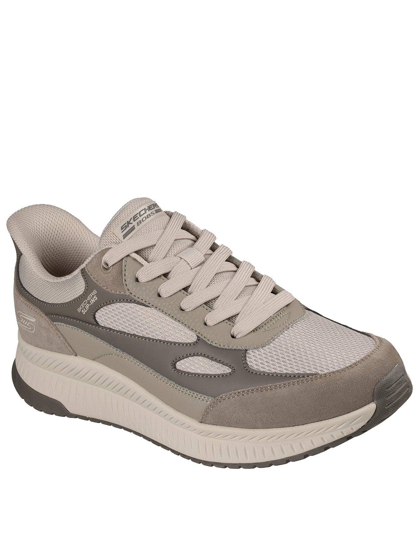 Skechers Mesh Slip-On Trainers - Light Brown