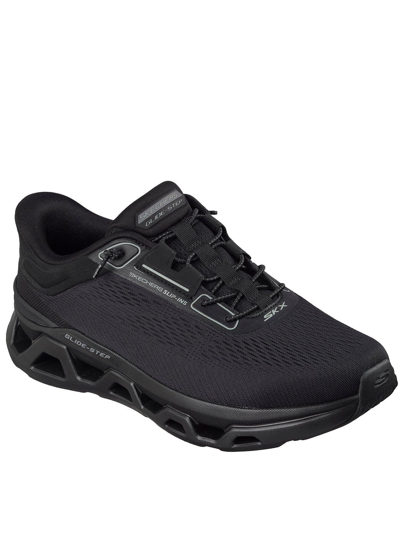 Image 1 of 5 of Skechers Glide-Step Altusslip-Ins Engineered Mesh Bungee Slip On Trainers - Black