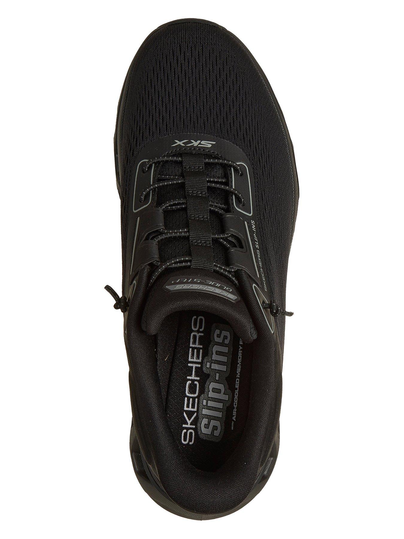 Image 3 of 5 of Skechers Glide-Step Altusslip-Ins Engineered Mesh Bungee Slip On Trainers - Black