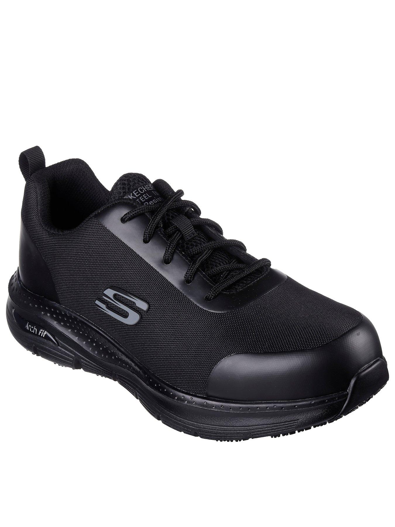 Skechers Arch Fit Lace Trainers - Black