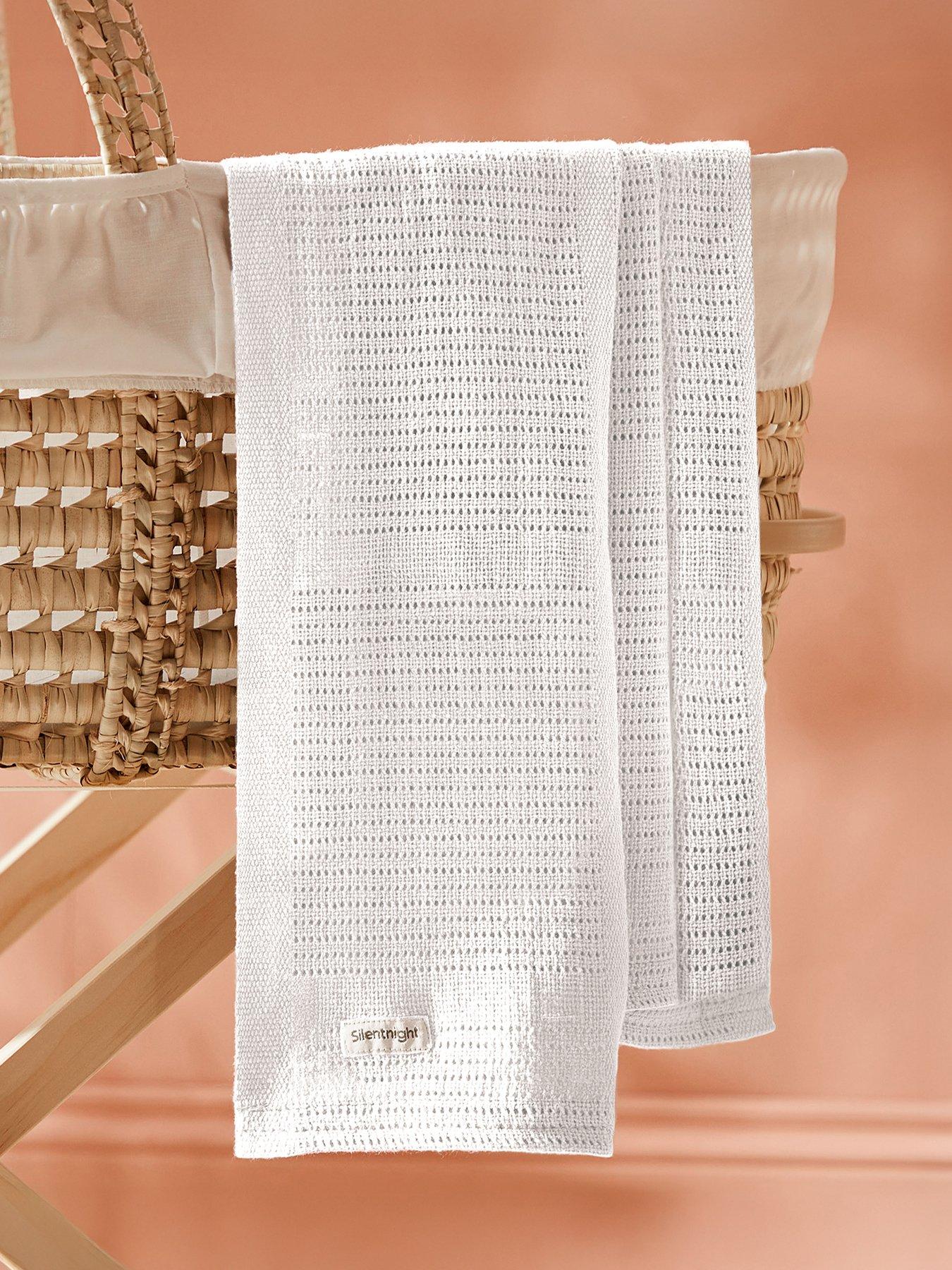 front image of silentnight-safe-nights-cellular-blanket-white-2-pack