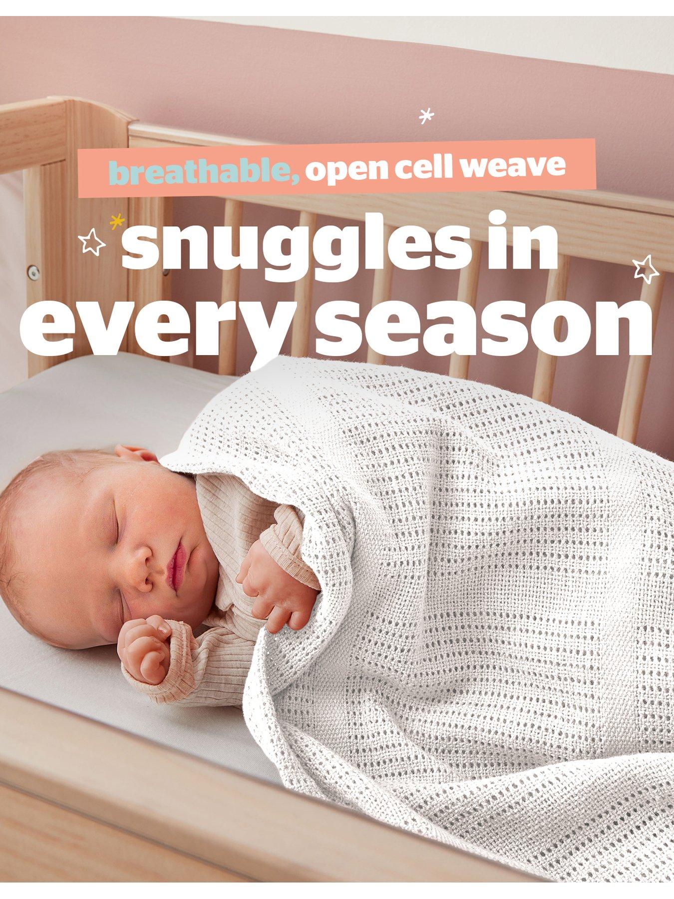  image of silentnight-safe-nights-cellular-blanket-white-2-pack