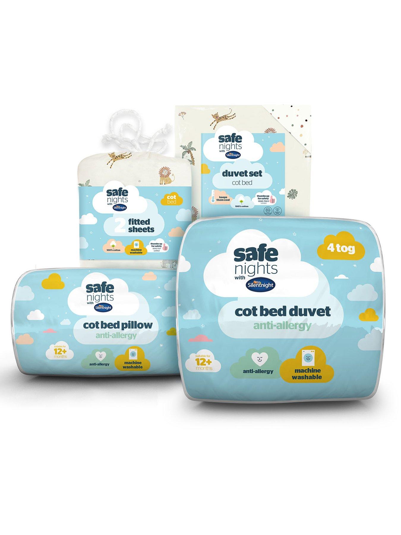 silentnight-safe-nights-5-peice-bedding-bundle-cot-bed-duvet-pillow-fitted-sheet-pair-and-duvet-set-safari
