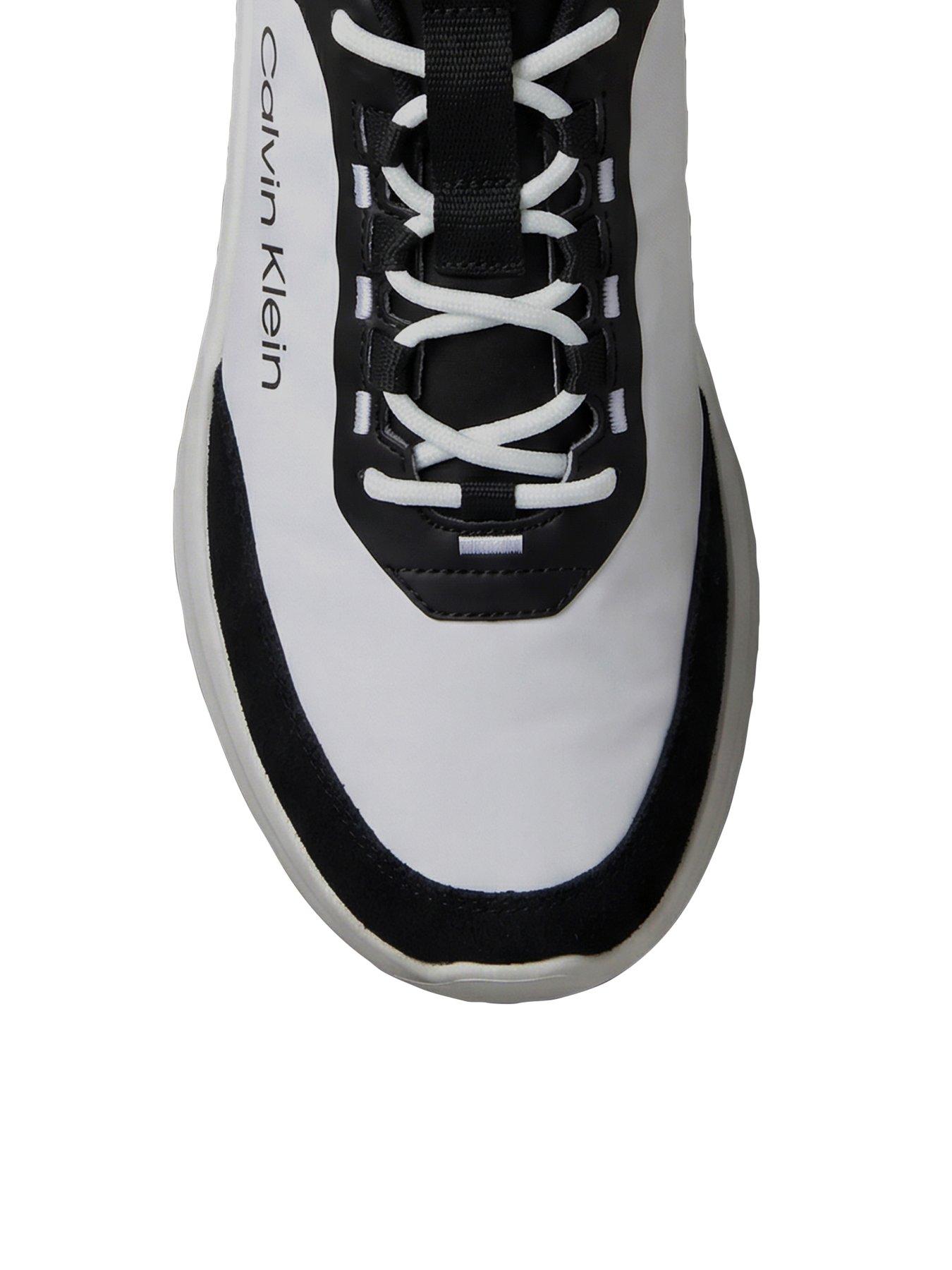 Image 4 of 5 of Calvin Klein Light Ev Logo Runners - White/Black