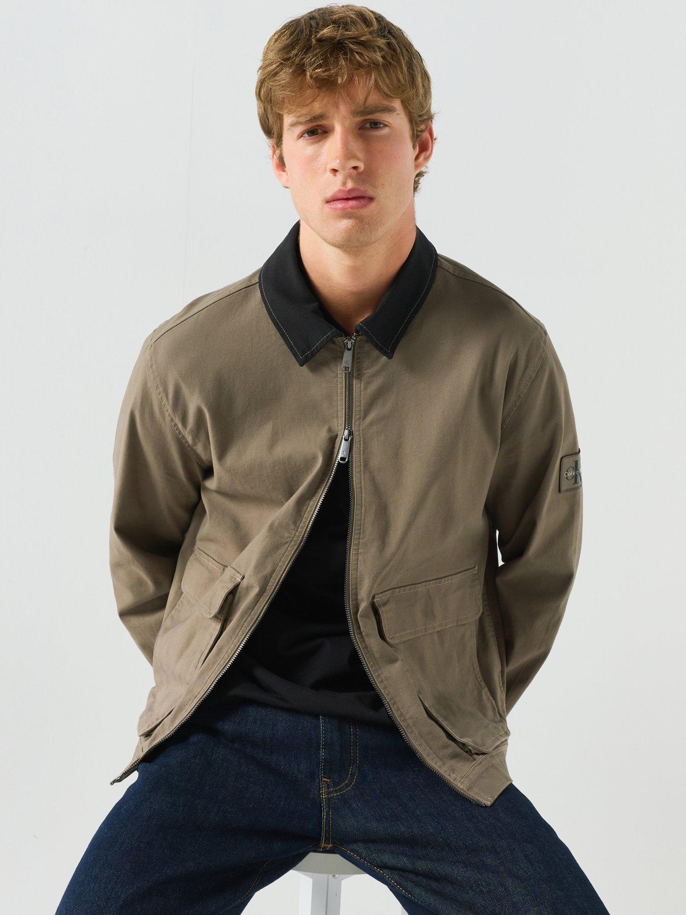 Calvin Klein Jeans Calvin Klein Jeans Matty Canvas Contrast Collar Jacket - Khaki