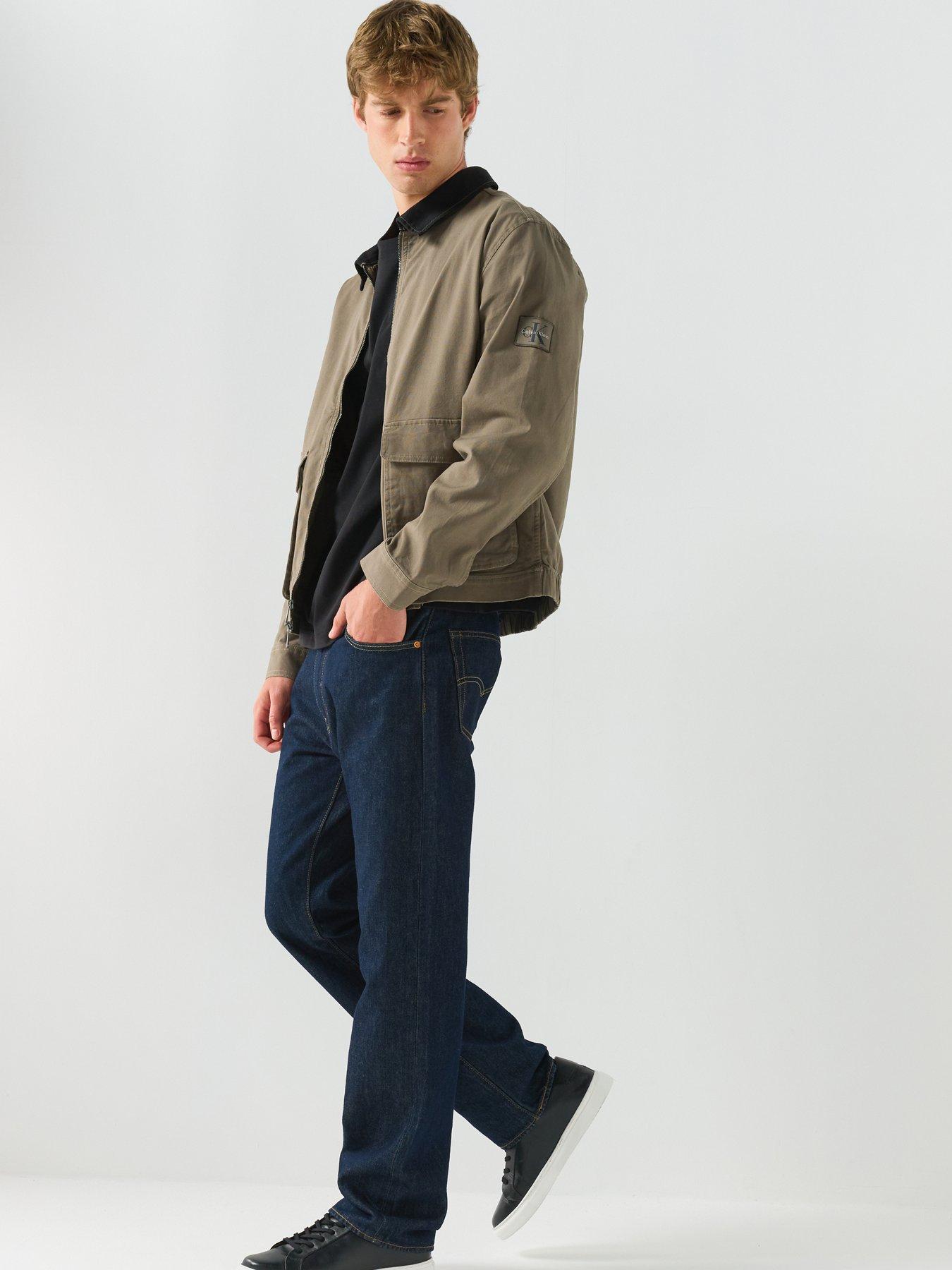 Image 3 of 6 of Calvin Klein Jeans Calvin Klein Jeans Matty Canvas Contrast Collar Jacket - Khaki