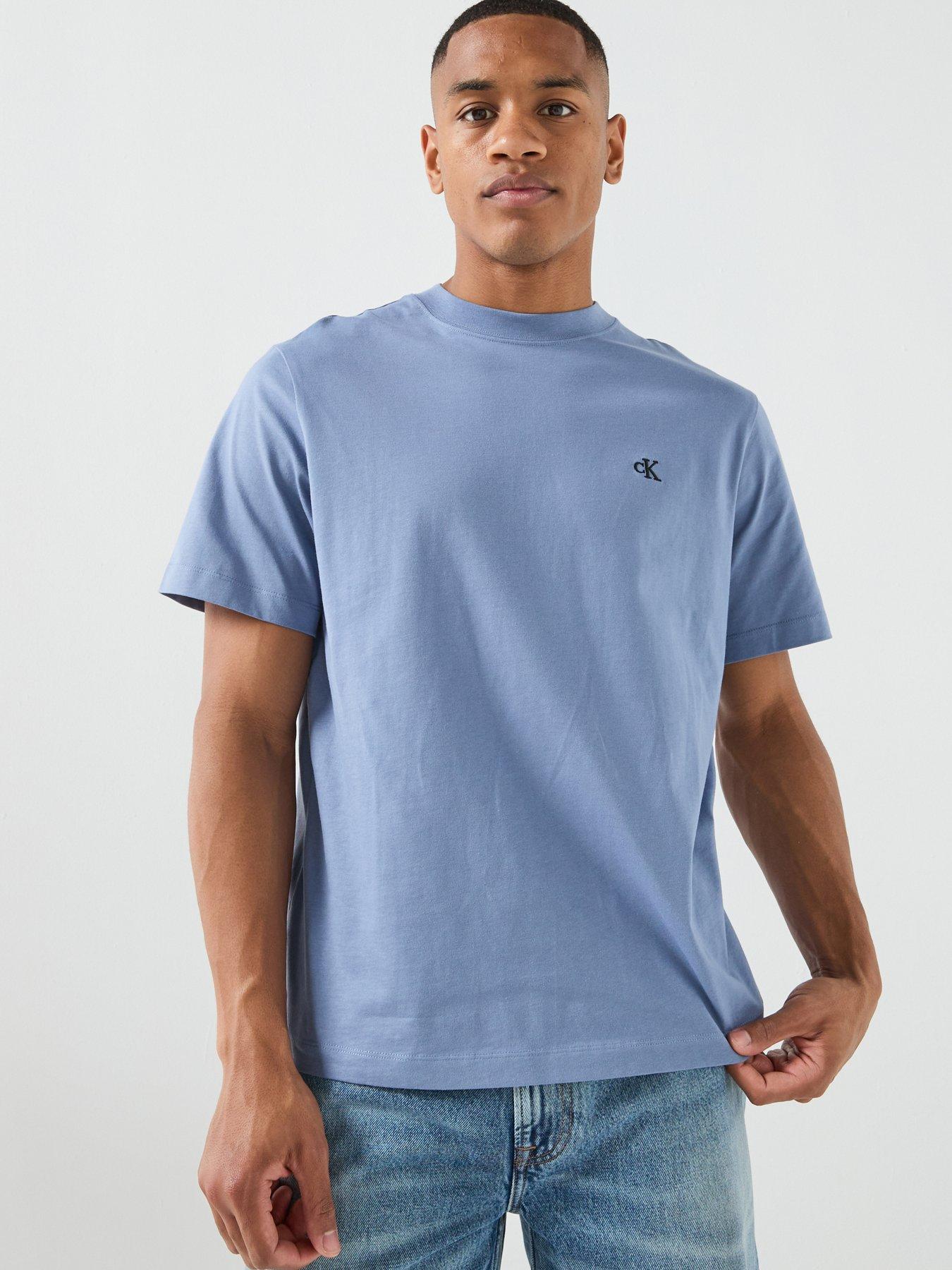 Calvin Klein Jeans Easy Monogram T-Shirt - Light Blue