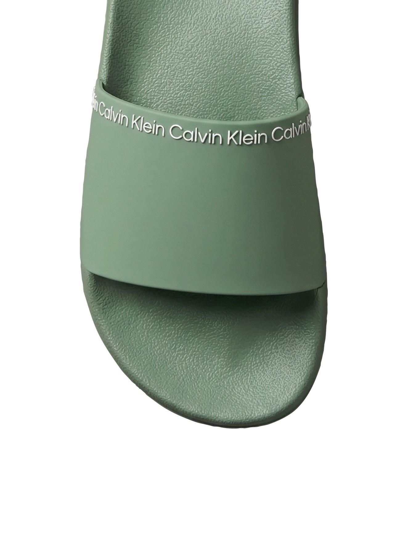 Image 5 of 5 of Calvin Klein Institutional Logo Sliders - Green