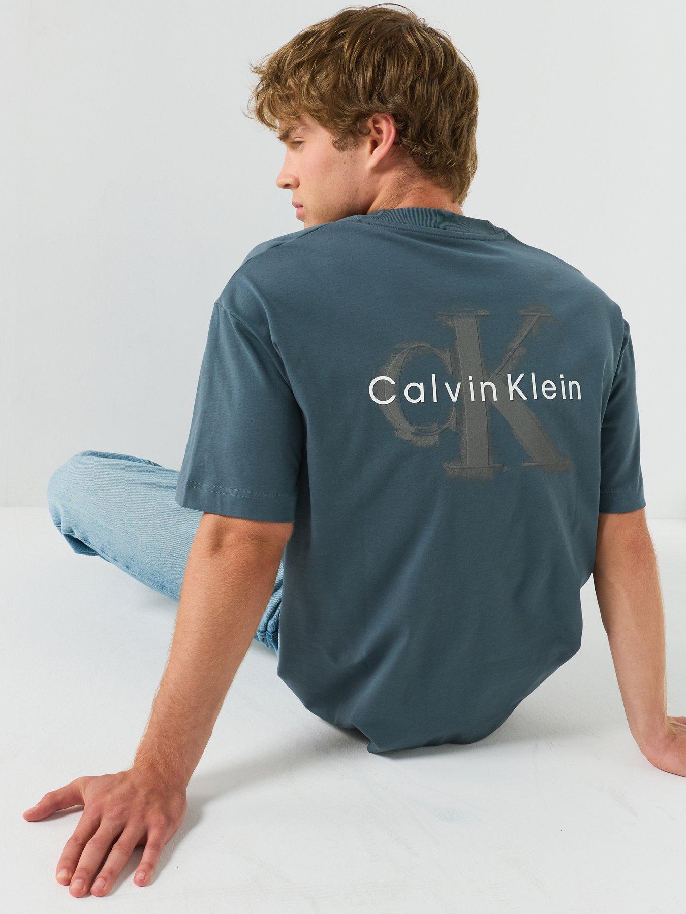 Calvin Klein Jeans Calvin Klein Jeans Oversized Back Print Monologo T-shirt - Dark Green