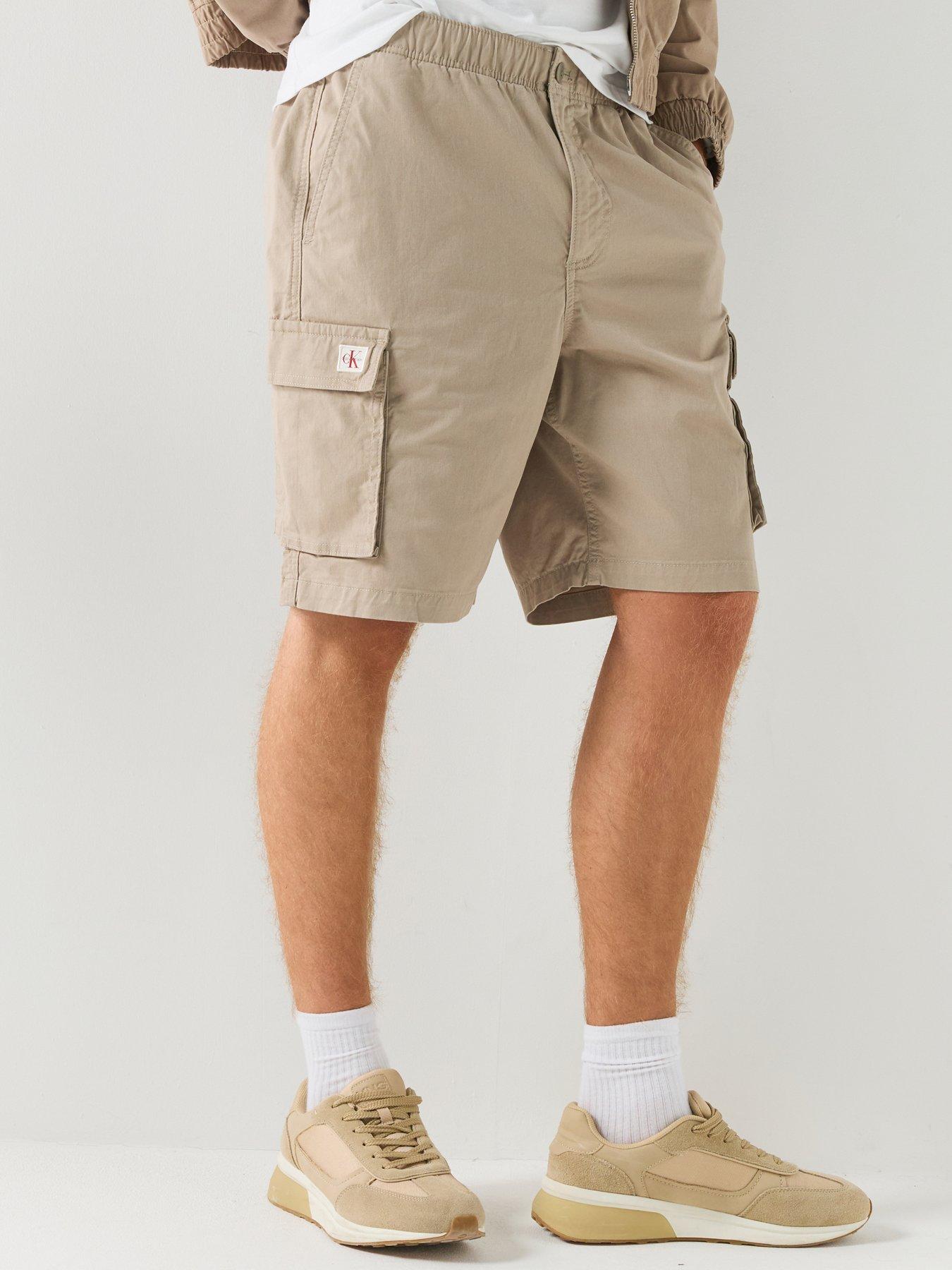 Calvin Klein Jeans Calvin Klein Jeans Straight Comfort Cotton 9 Cargo Shorts - Khaki