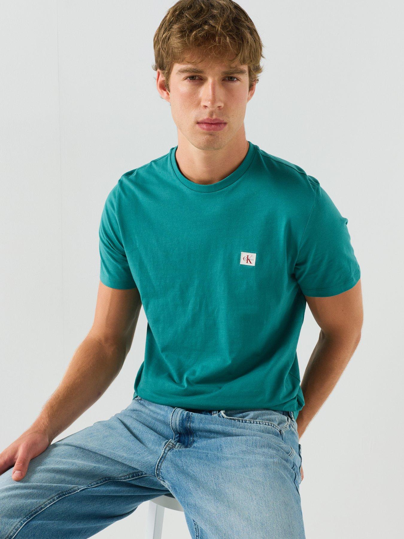 Image 5 of 6 of Calvin Klein Jeans Badge Classic T-Shirt - Green