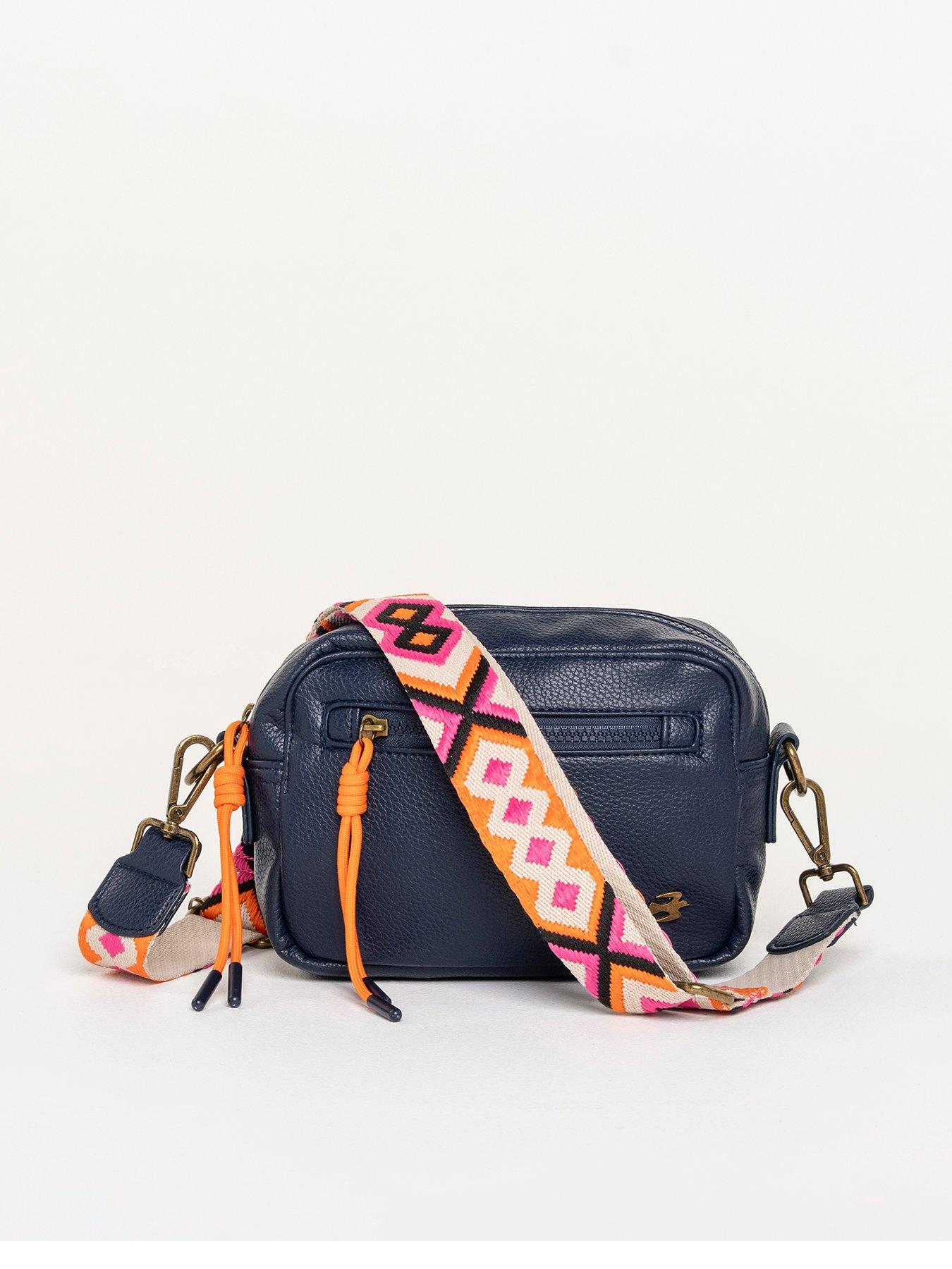 Brakeburn Sabine Navy Box Cross Body Bag