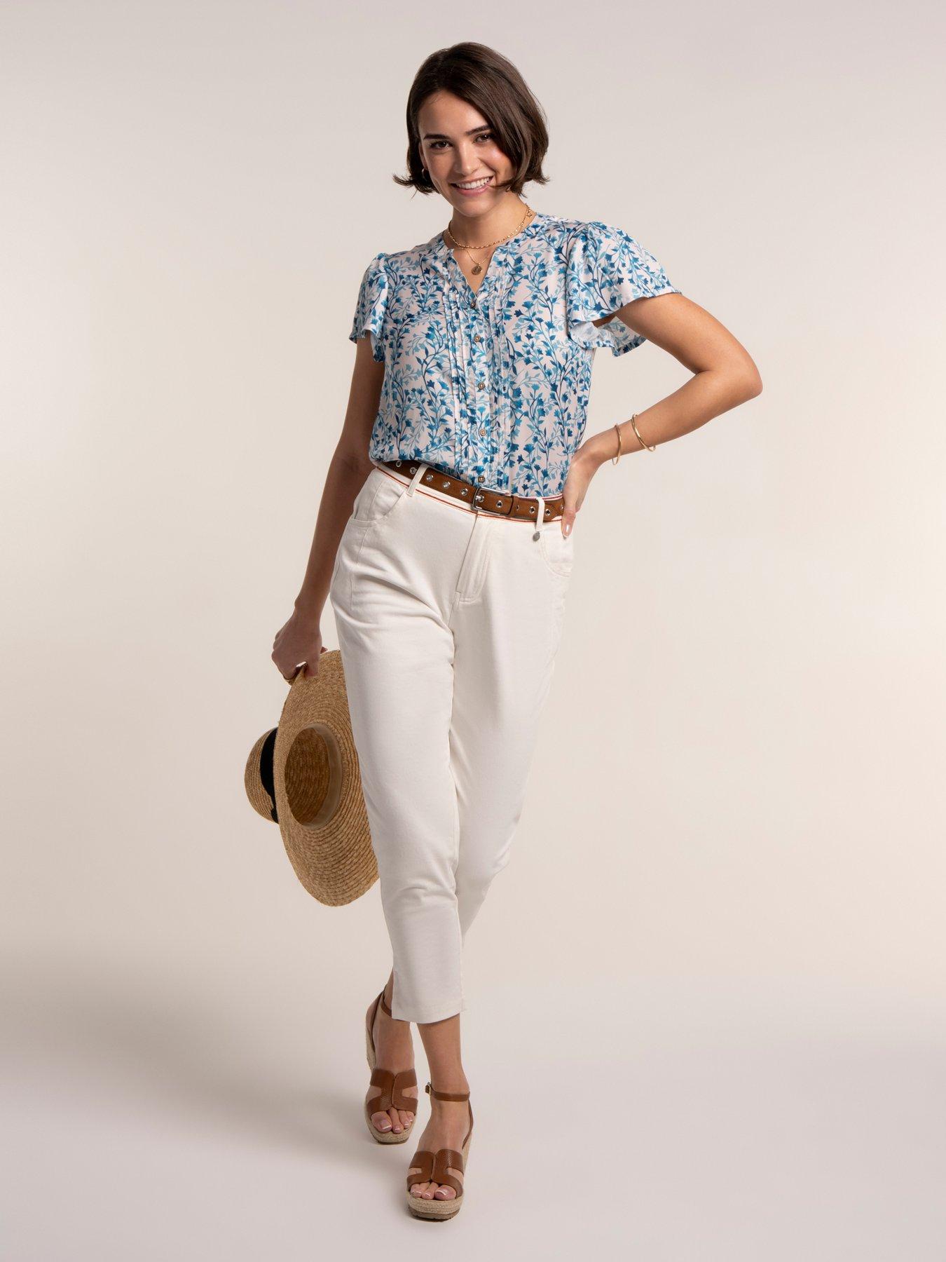  image of brakeburn-bianca-blouse-cream