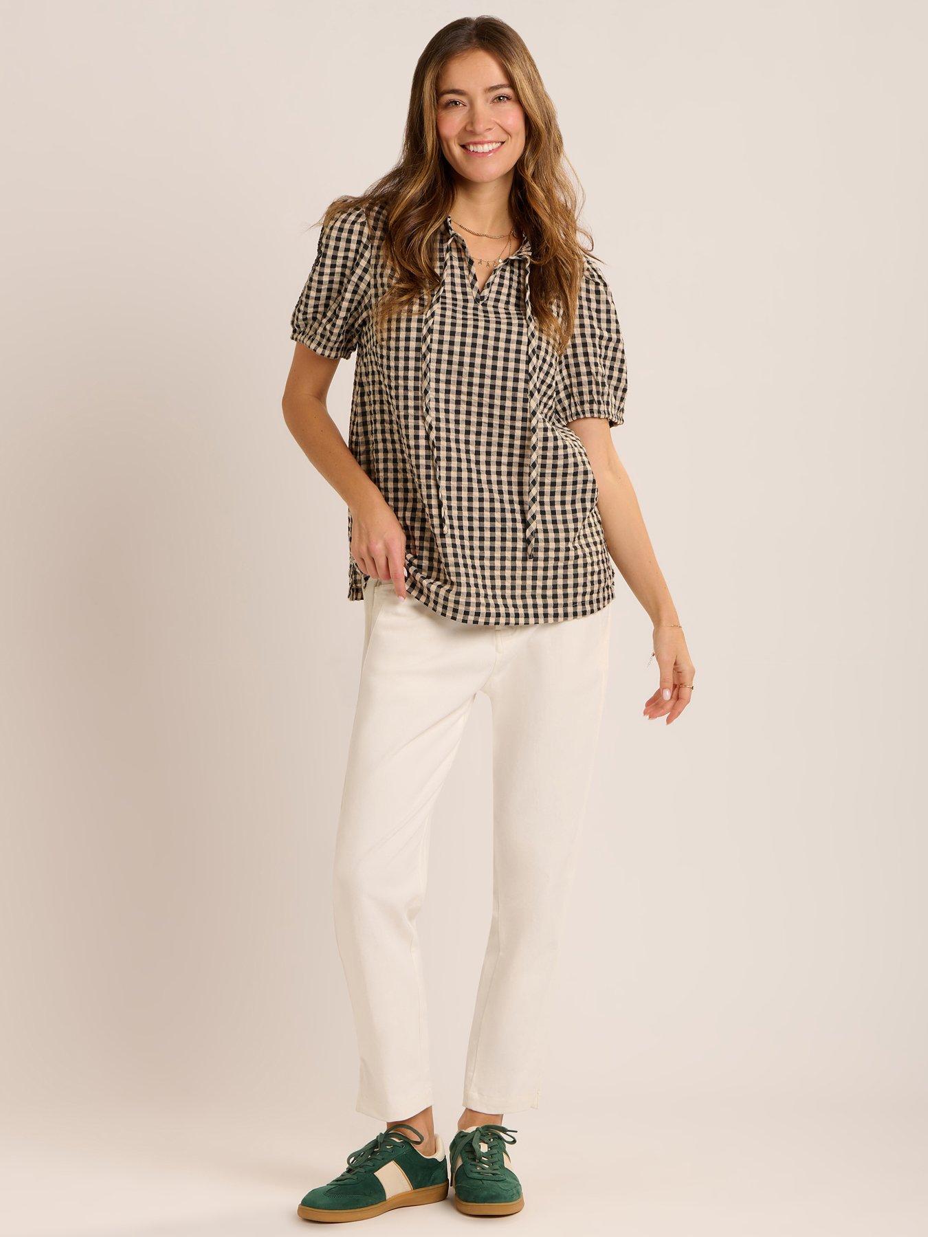  image of brakeburn-maria-blouse-navy