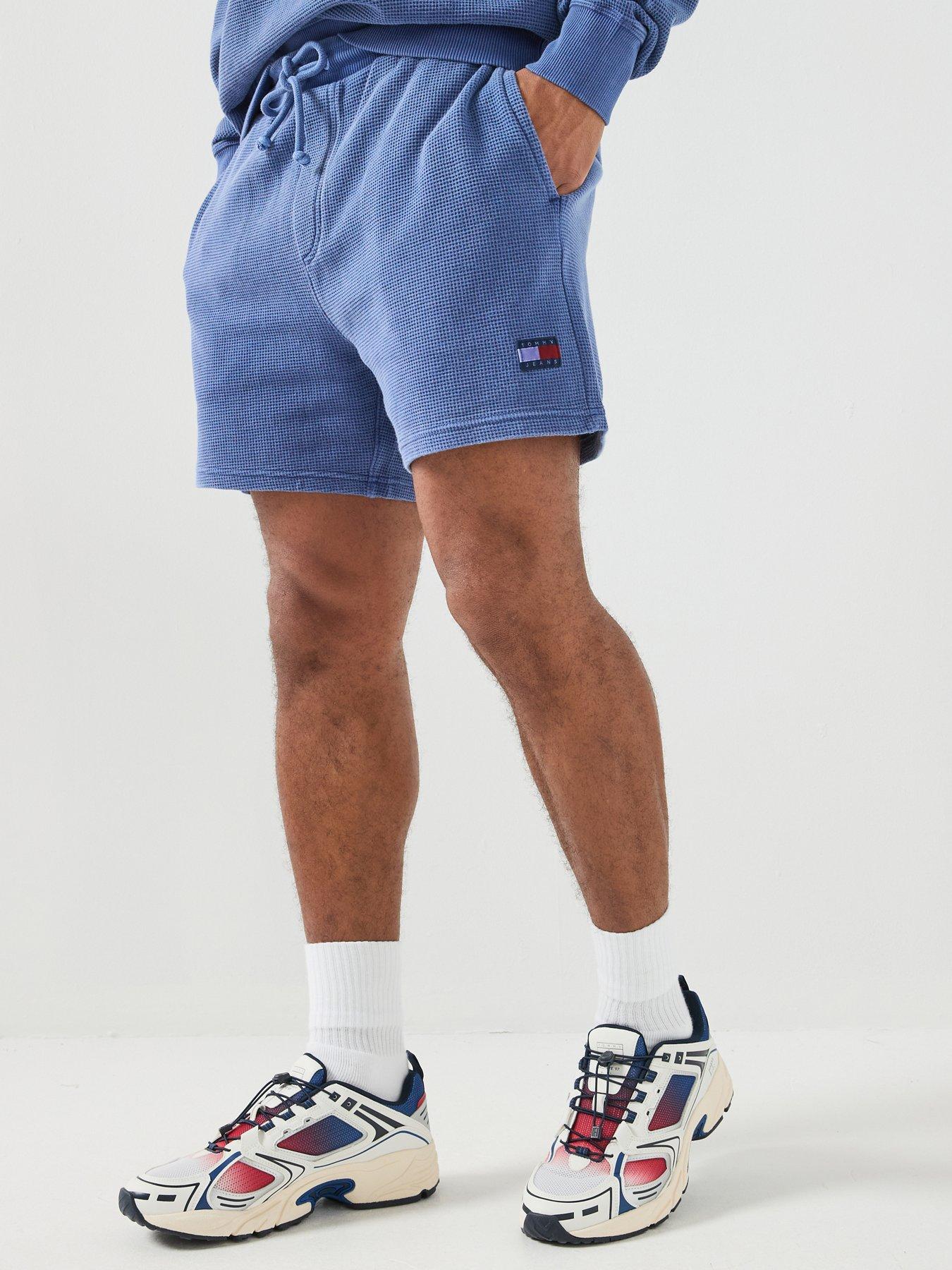 Tommy Jeans Washed Waffle Beach Shorts - Blue