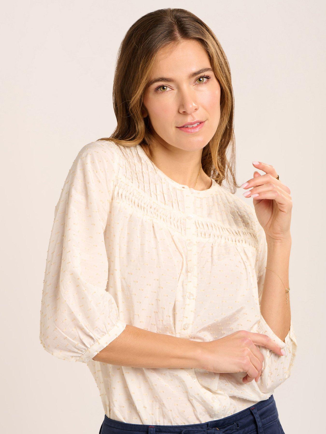 Image 7 of 7 of Brakeburn Boardwalk Blouse - Cream