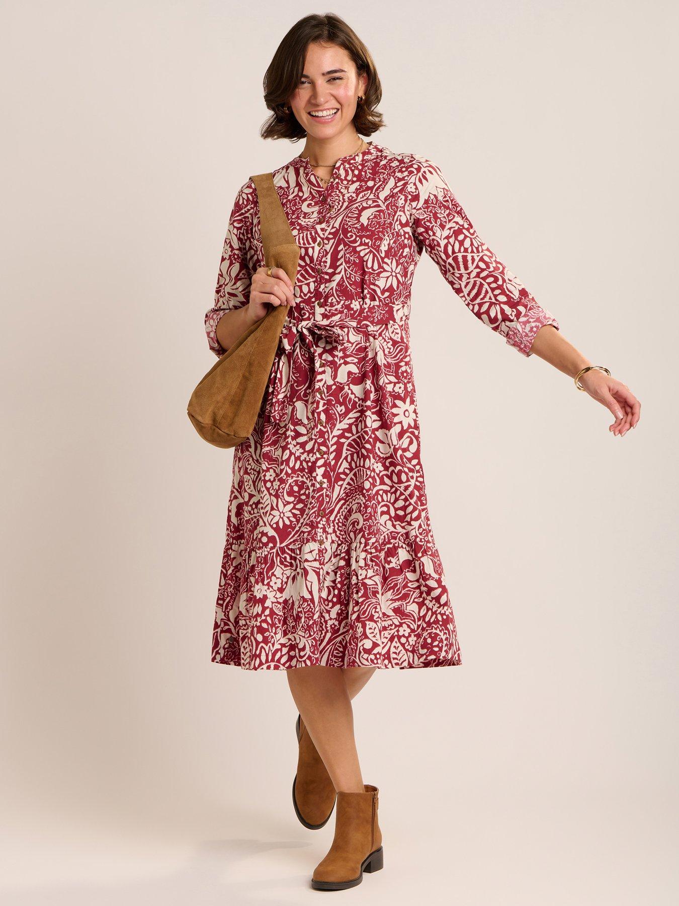 Image 1 of 7 of Brakeburn Alise Dress - Red