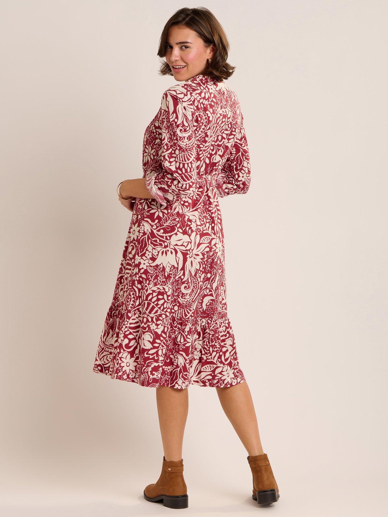 Image 2 of 7 of Brakeburn Alise Dress - Red