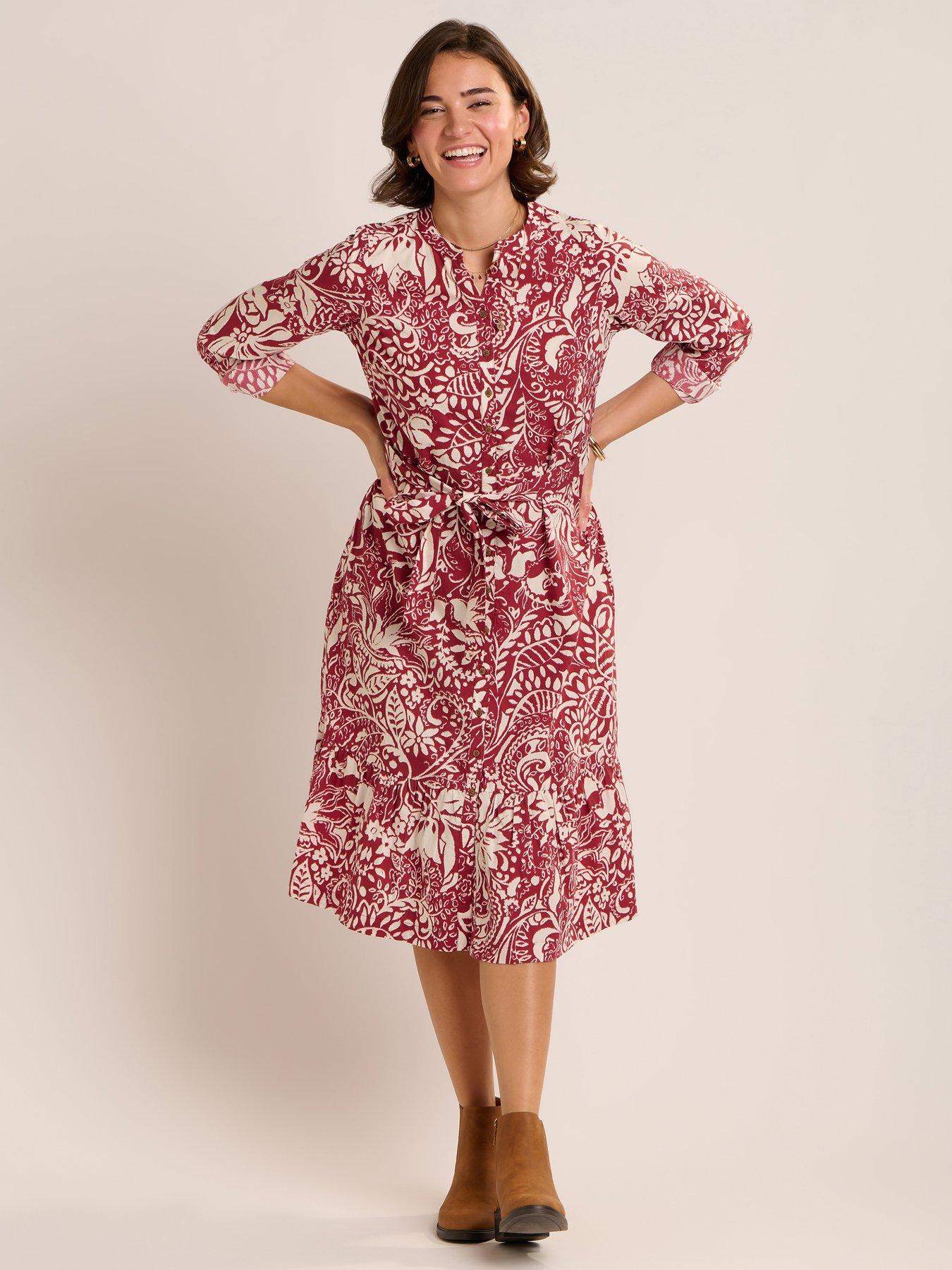 Image 4 of 7 of Brakeburn Alise Dress - Red