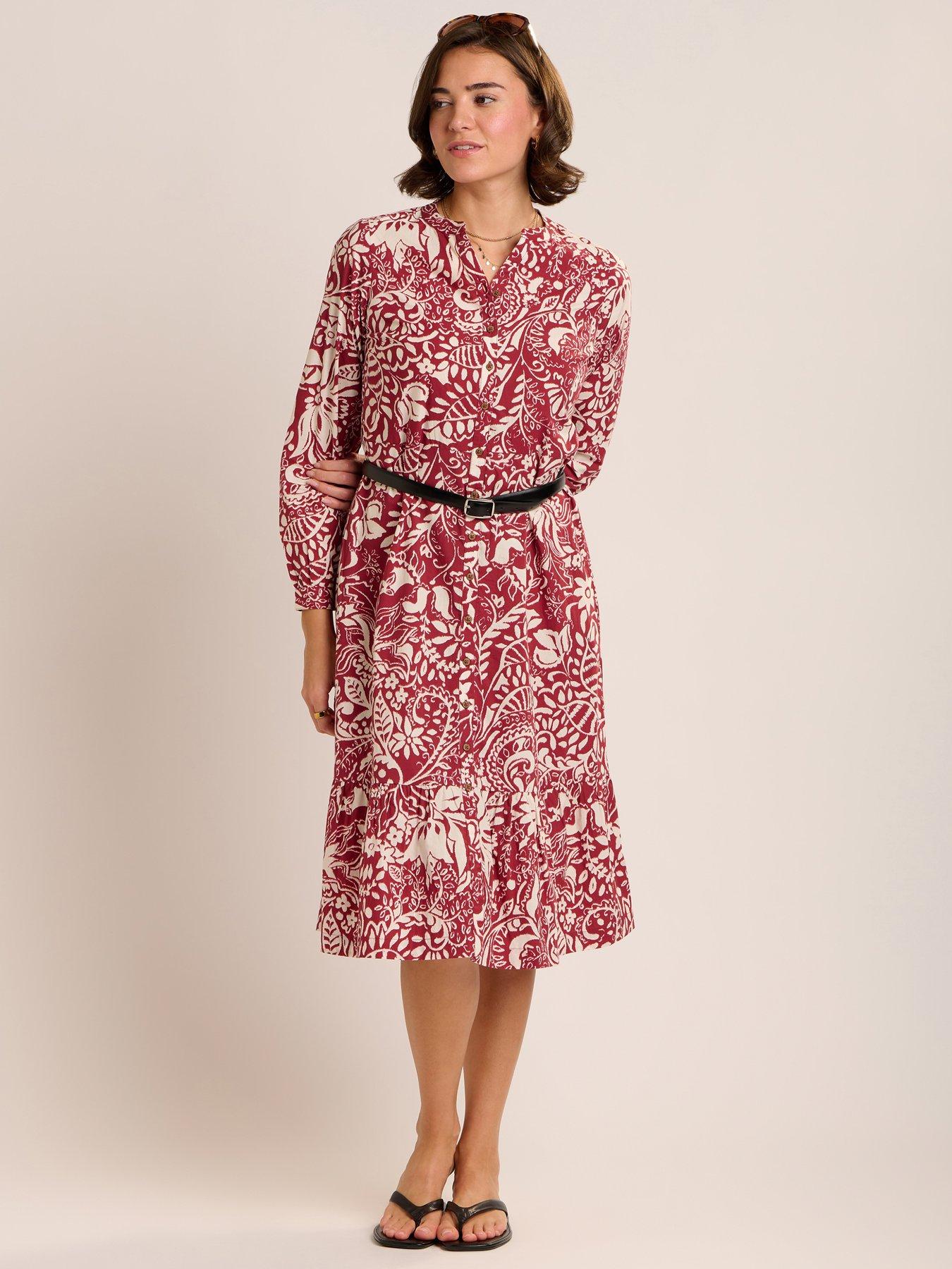 Image 6 of 7 of Brakeburn Alise Dress - Red