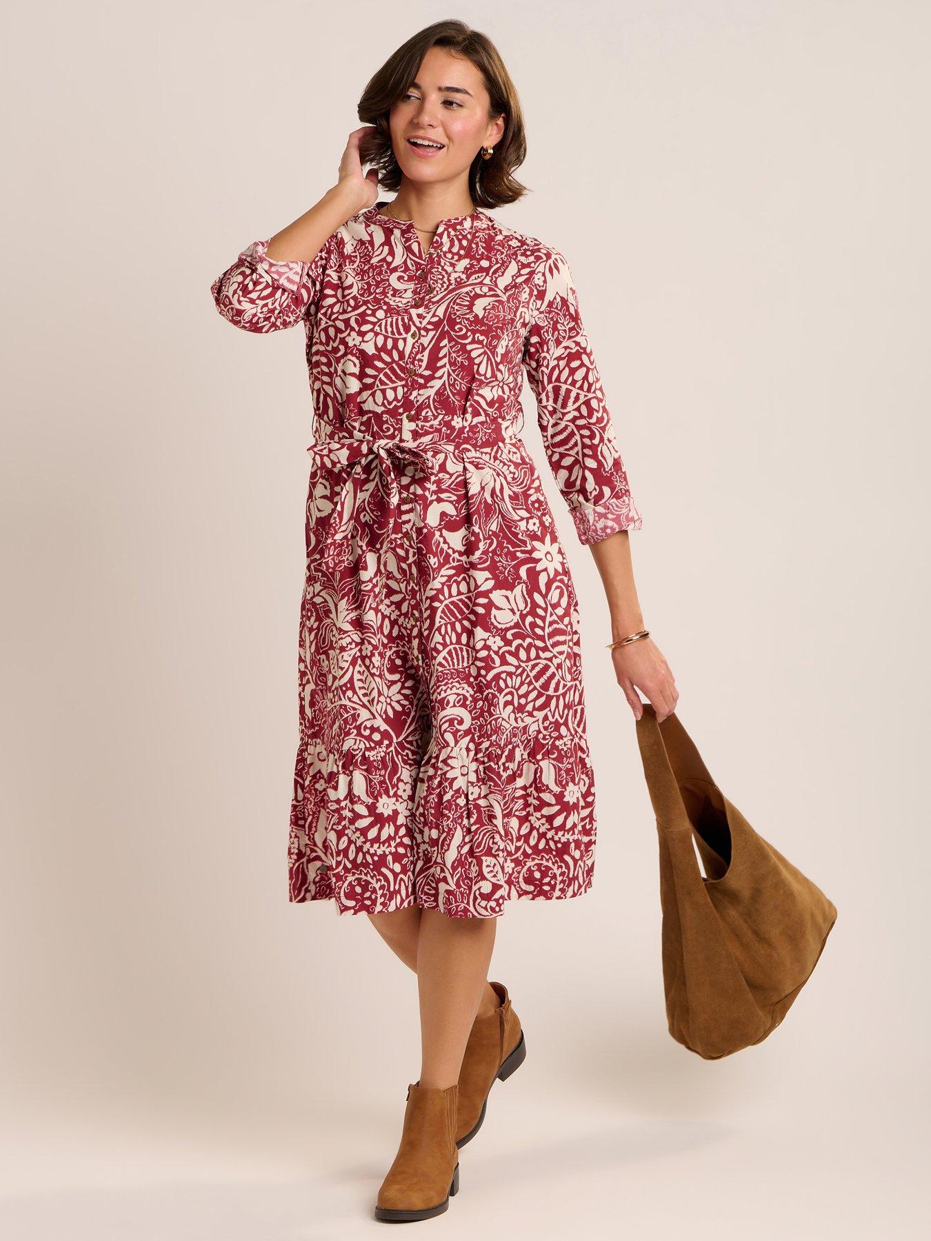 Image 7 of 7 of Brakeburn Alise Dress - Red