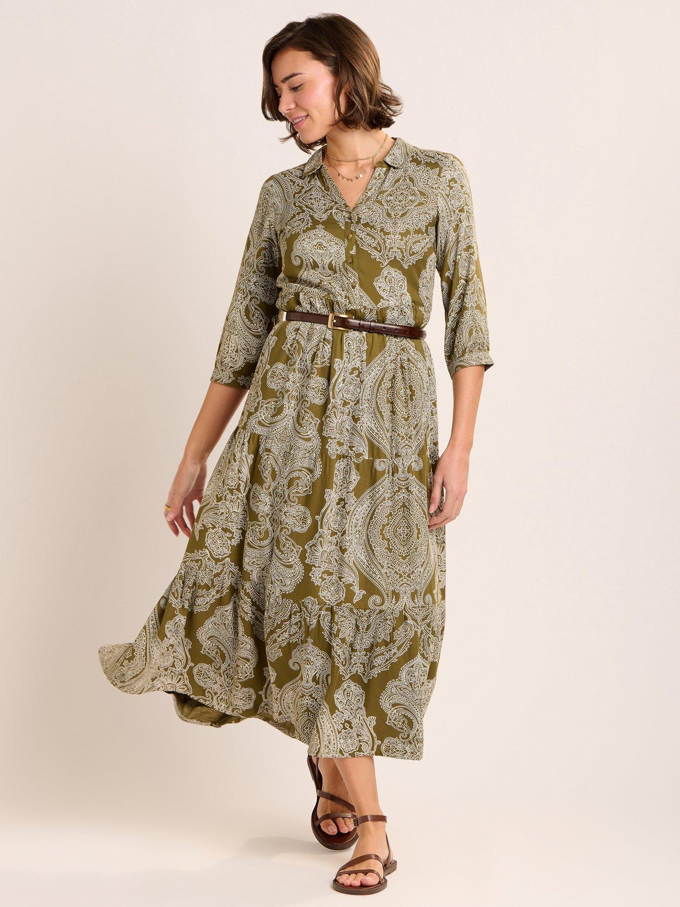 stillFront image of brakeburn-chara-dress-green