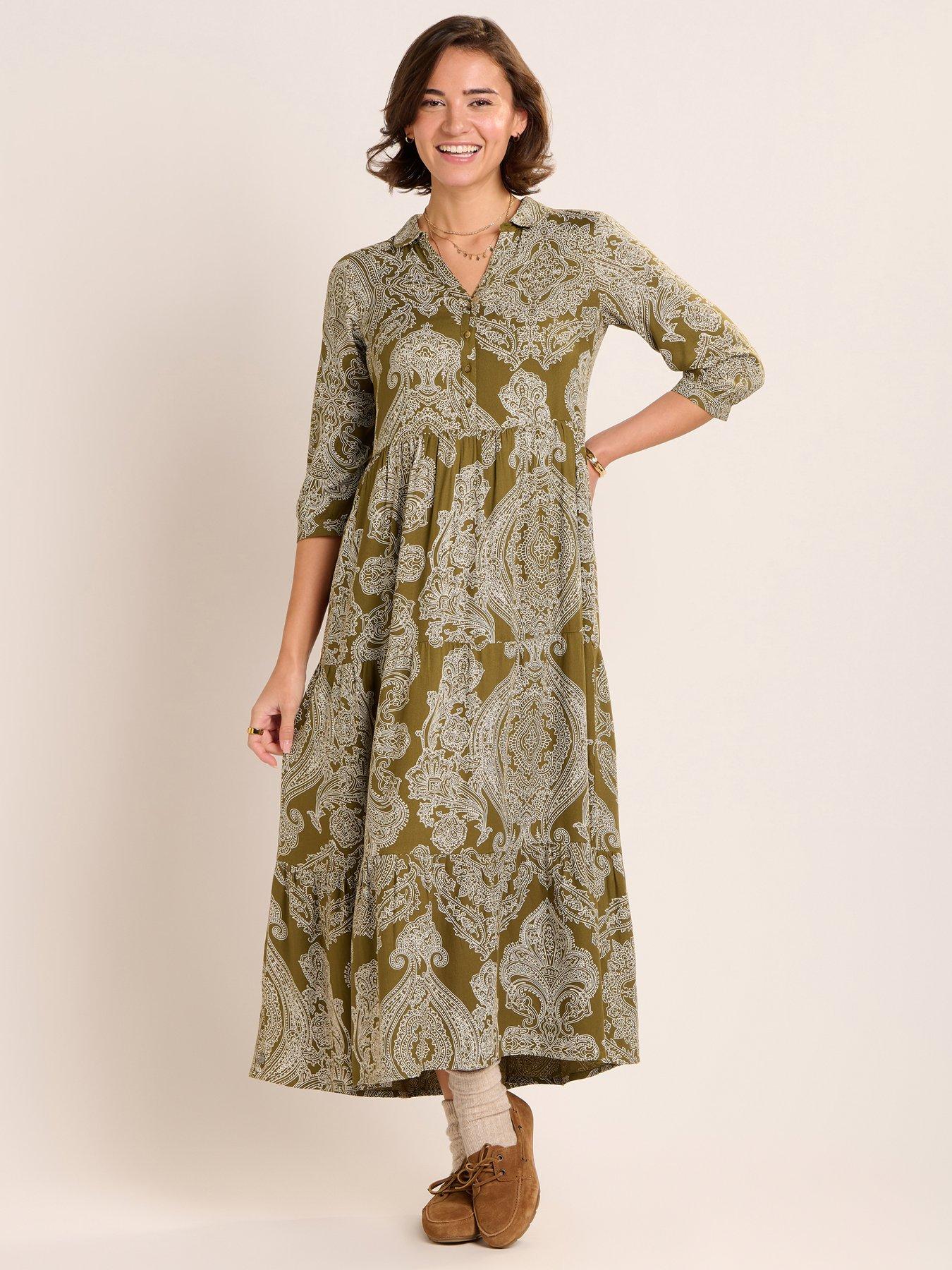  image of brakeburn-chara-dress-green