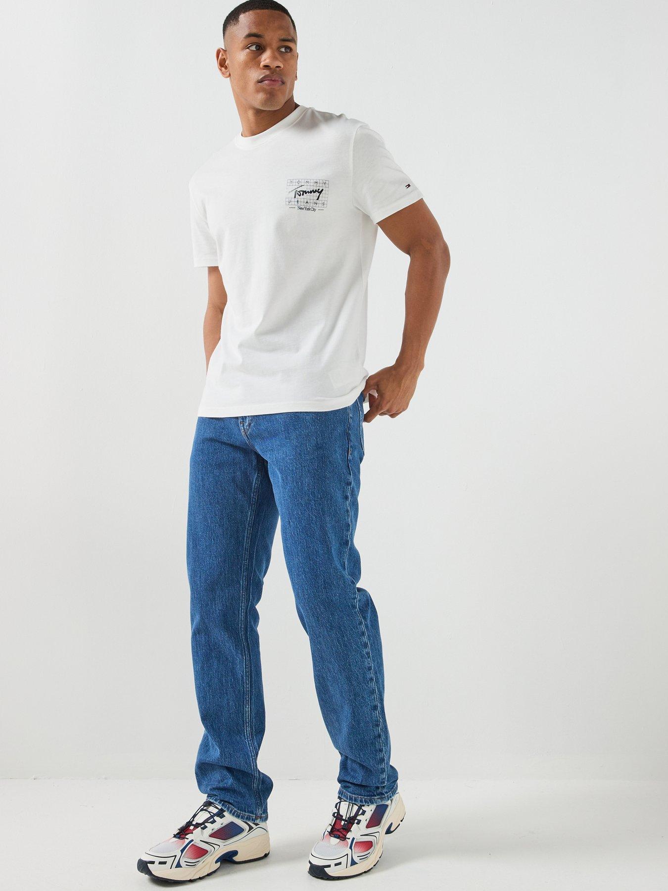 Image 3 of 6 of Tommy Jeans Tommy Jeans Ryan Slim Straight Jeans - Blue