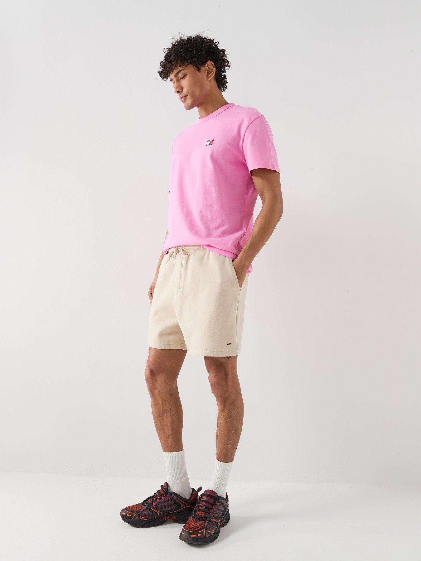 Tommy Jeans Flag Sweat Shorts - Beige