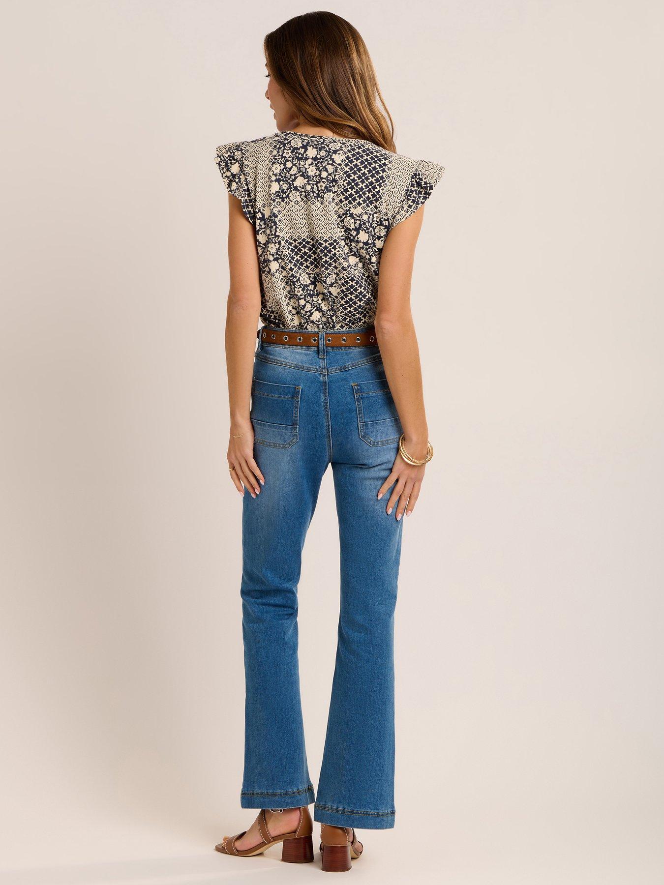 stillFront image of brakeburn-salinas-blouse-navy