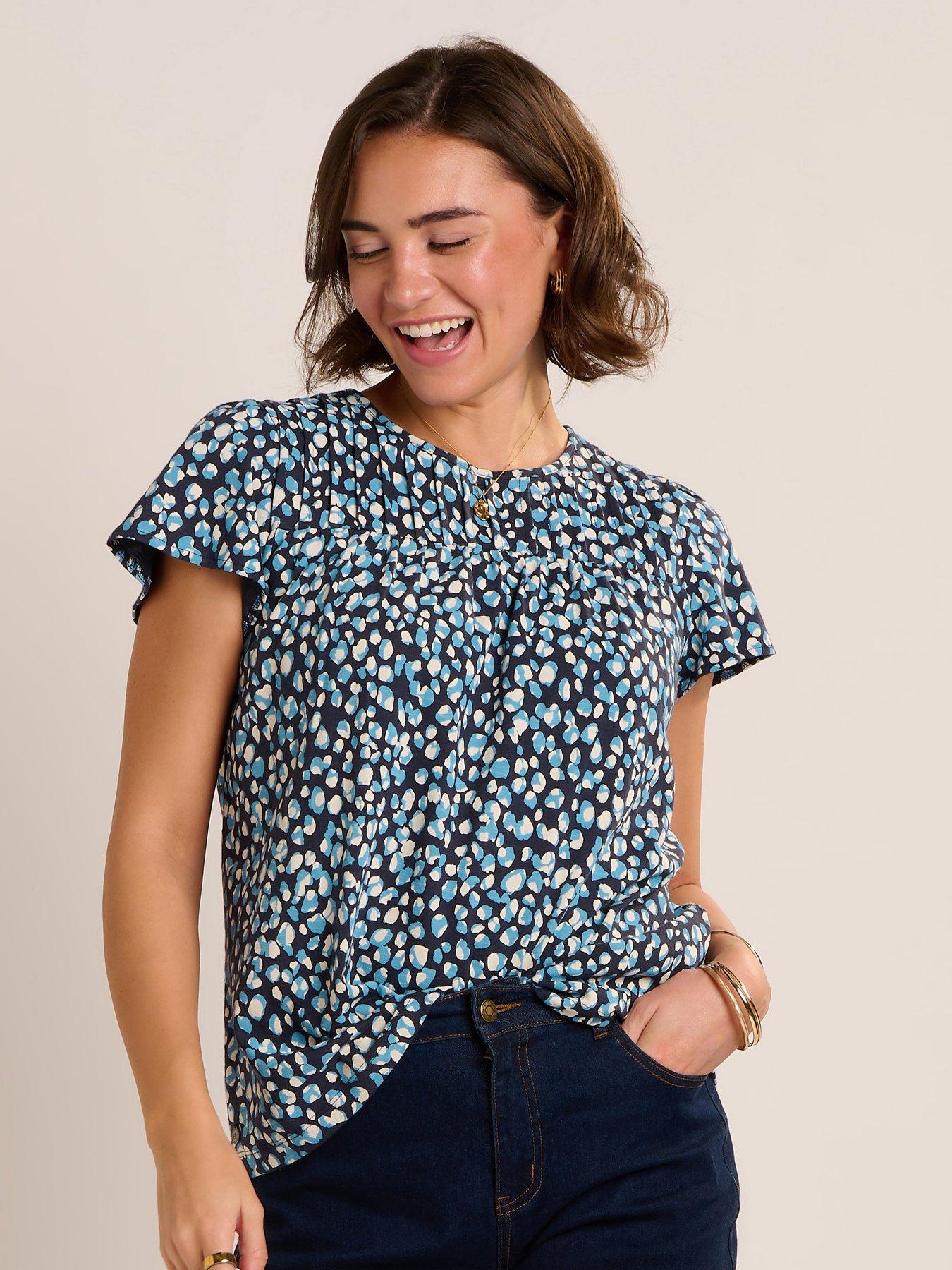 Brakeburn Beau Bubble Blouse - Blue