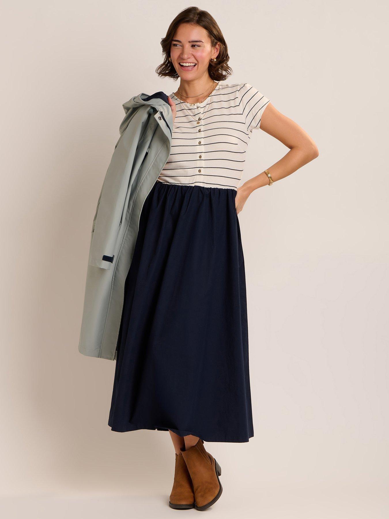  image of brakeburn-ligia-dress-navy