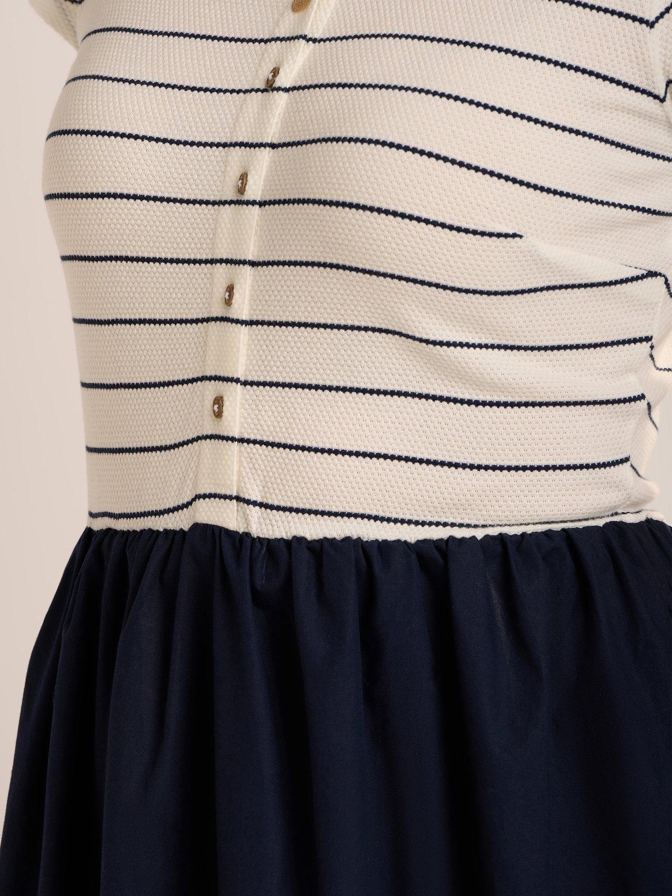  image of brakeburn-ligia-dress-navy