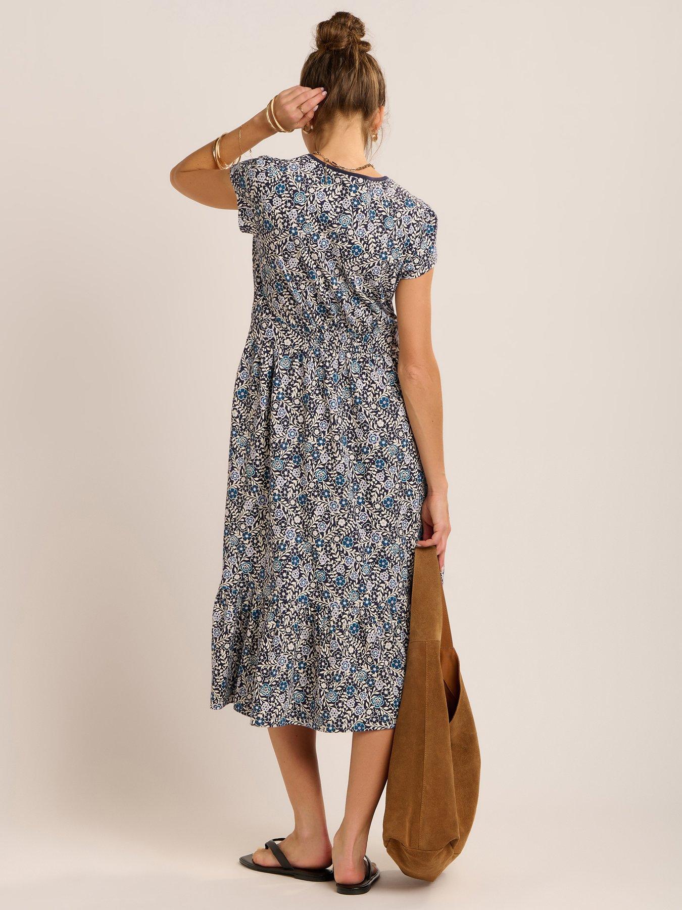  image of brakeburn-lucia-dress-navy