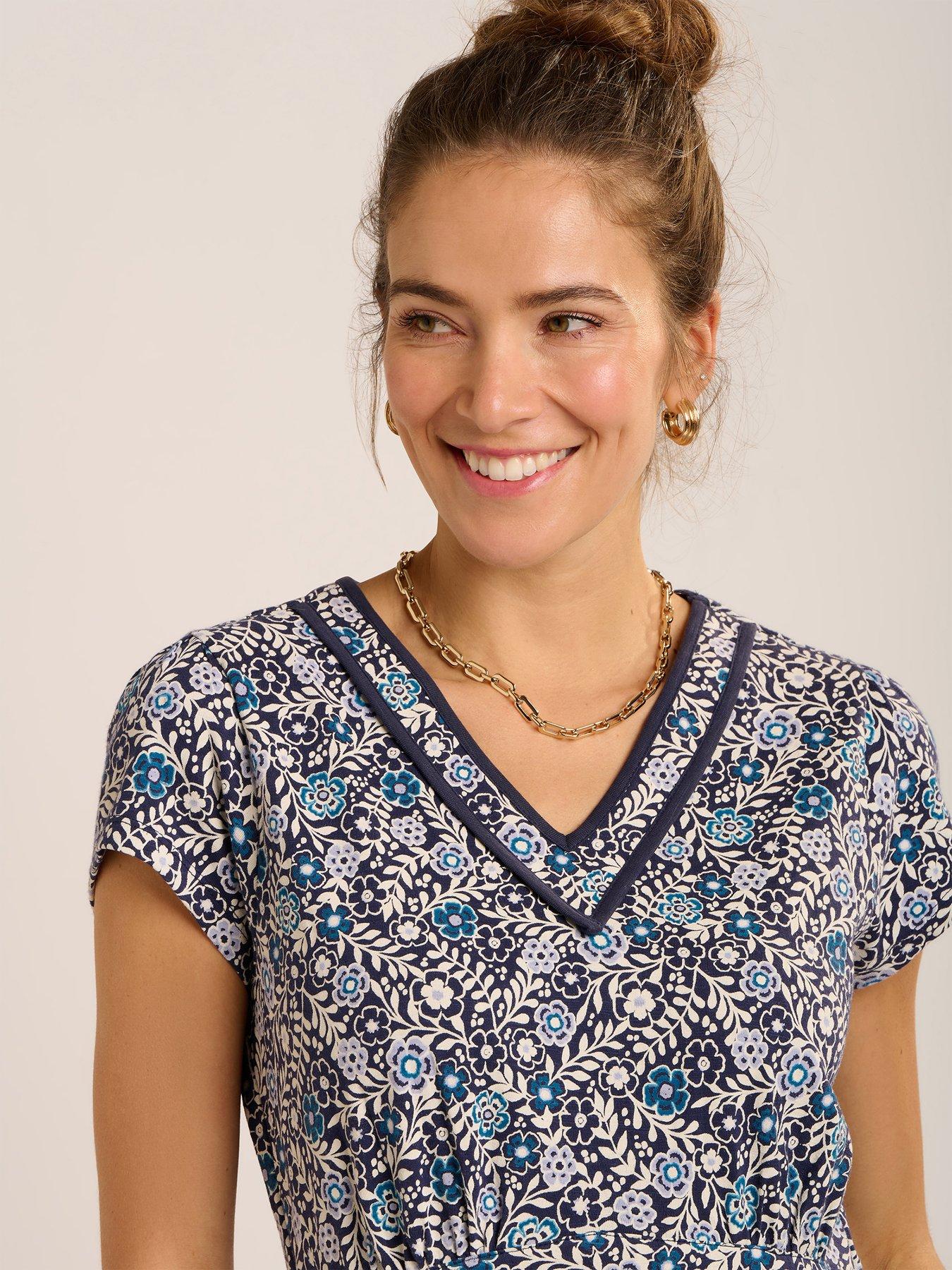 image of brakeburn-lucia-dress-navy