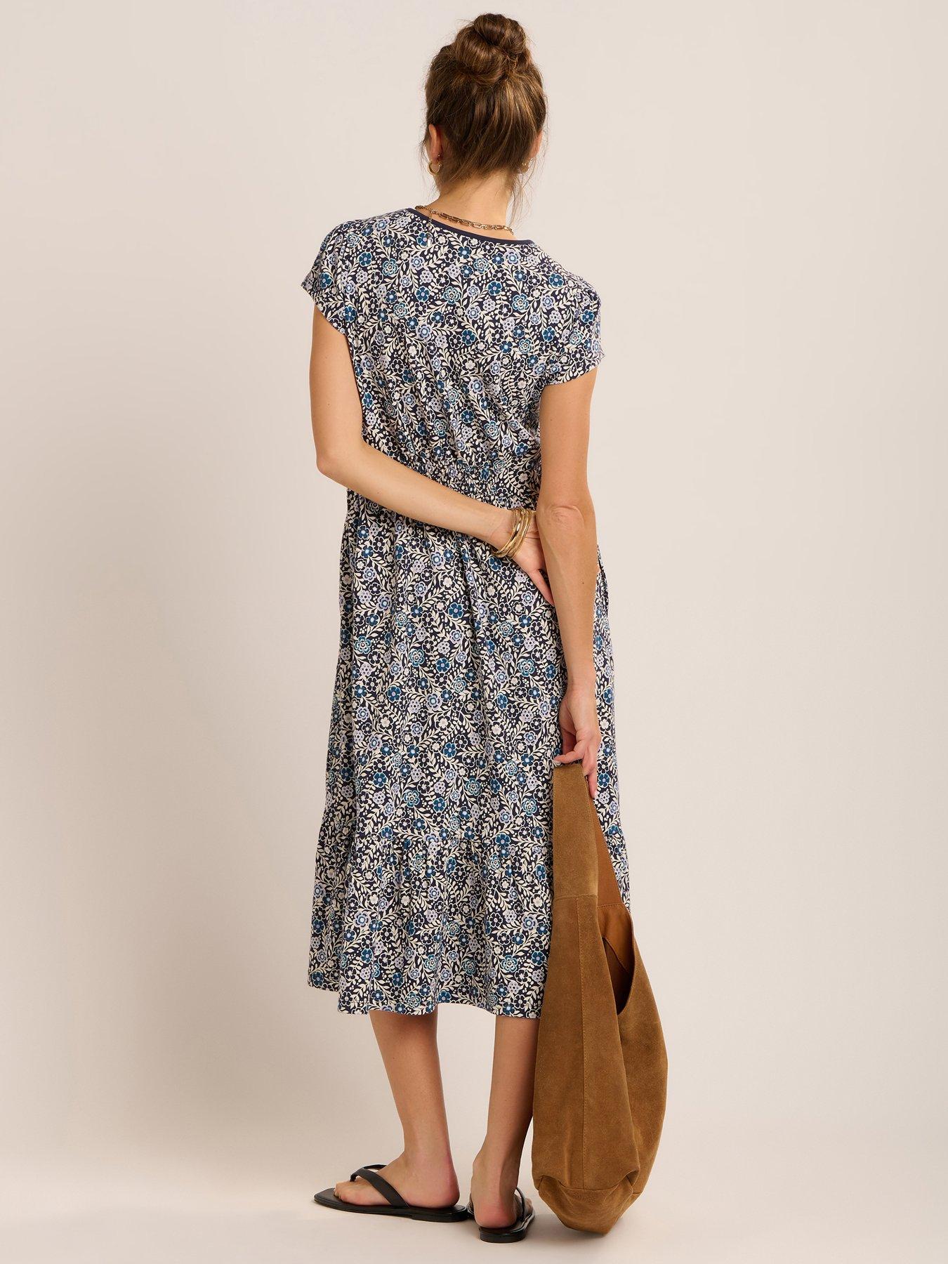  image of brakeburn-lucia-dress-navy